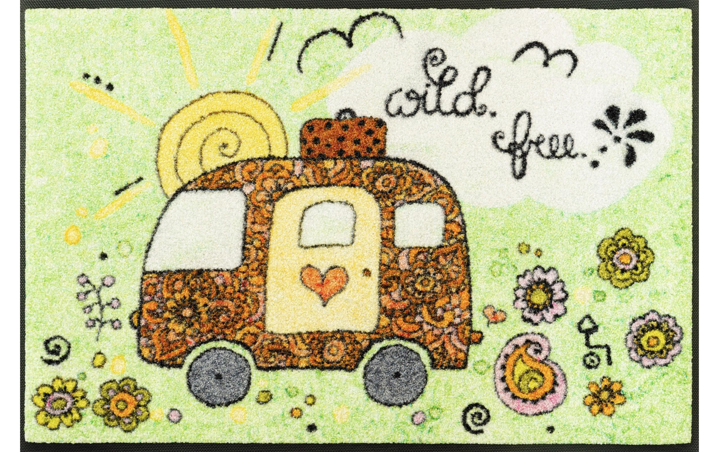 Image of wash+dry by Kleen-Tex Fussmatte »Camper 50 x 75«, quadratisch, - mm Höhe bei Ackermann Versand Schweiz