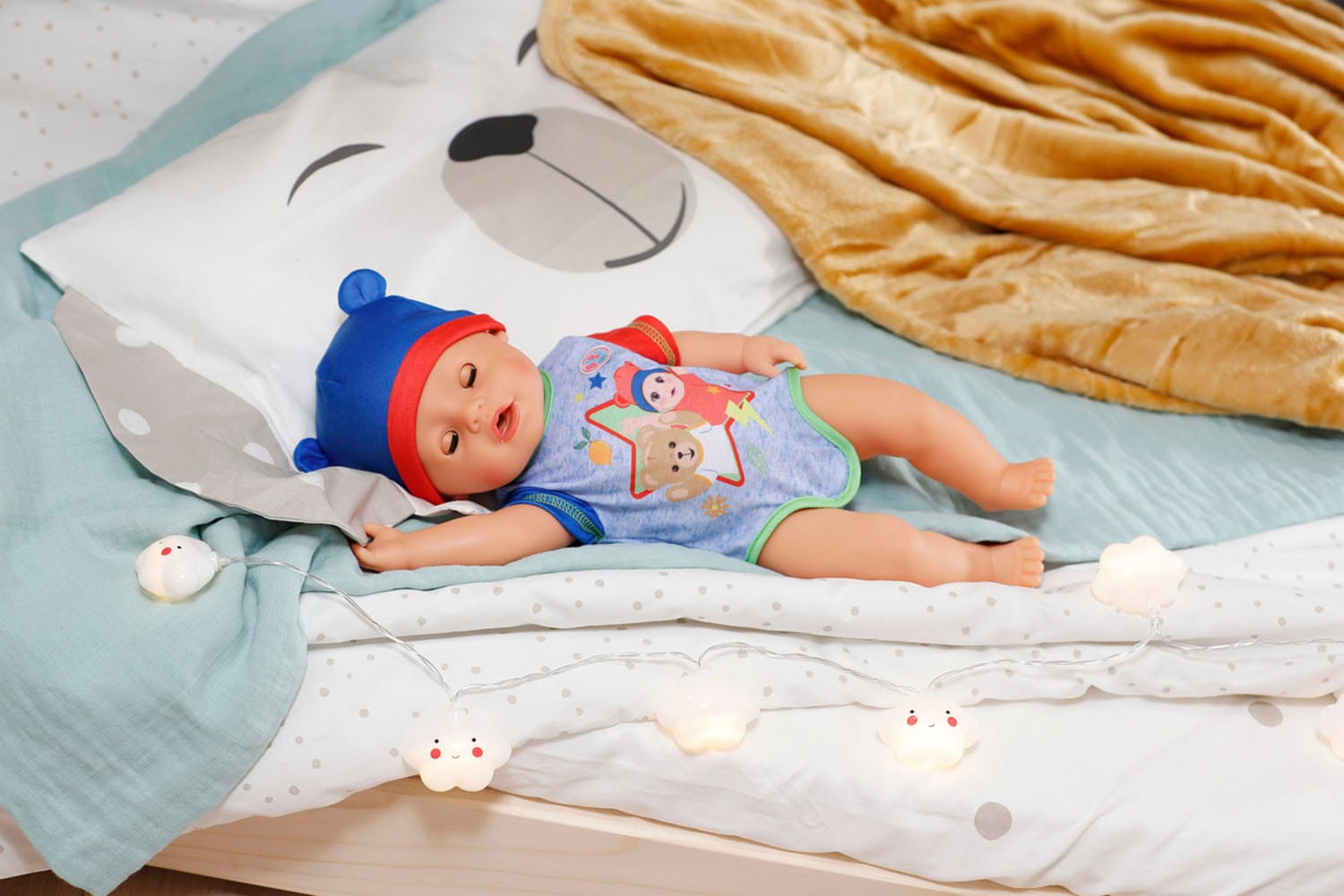 Baby Born Babypuppe »Jonas, 43 cm« mit 10 lebensechten Funktionen