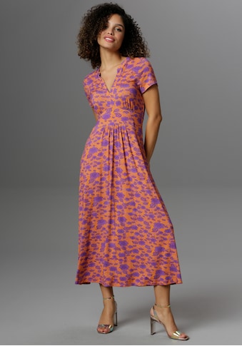 Aniston CASUAL Sommerkleid, mit topmodischem Blumendruck - NEUE KOLLEKTION kaufen