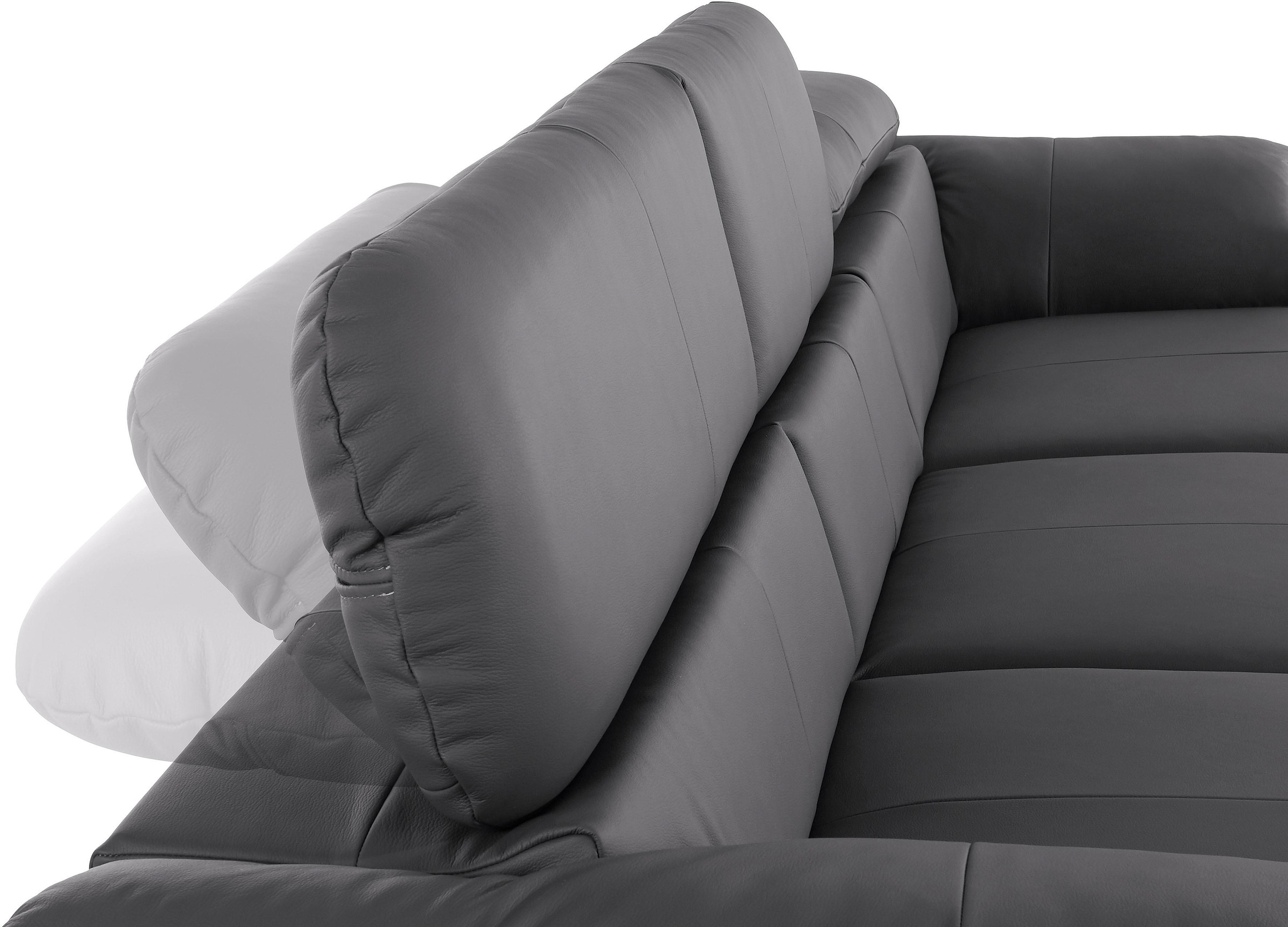 COTTA Ecksofa »Caluso L-Form«, inklusive Kopfteilverstellung, wahlweise mit Bettfunktion