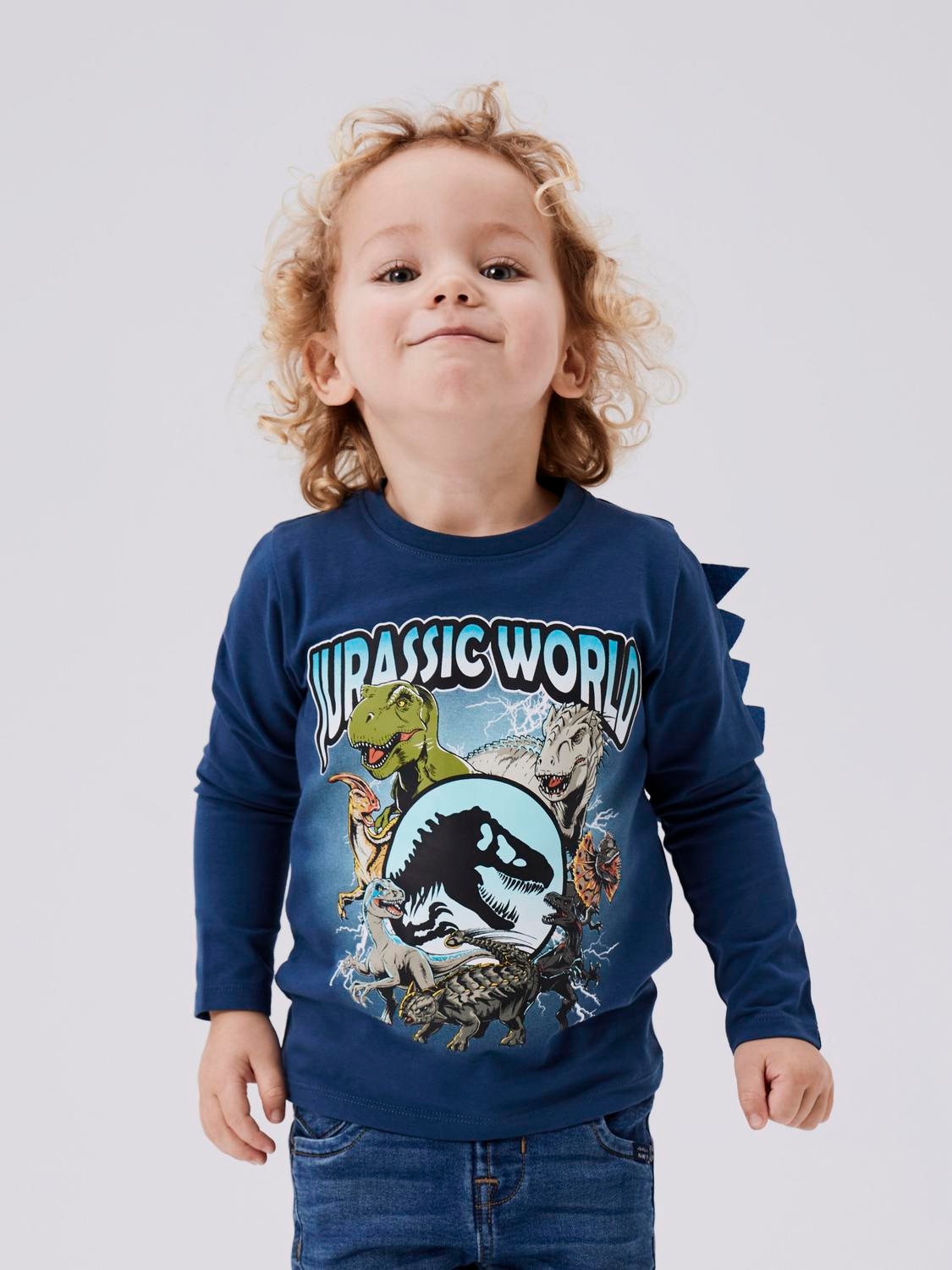 Langarmshirt »NMMJOLLY JURASSIC LS TOP NOOS SKY«