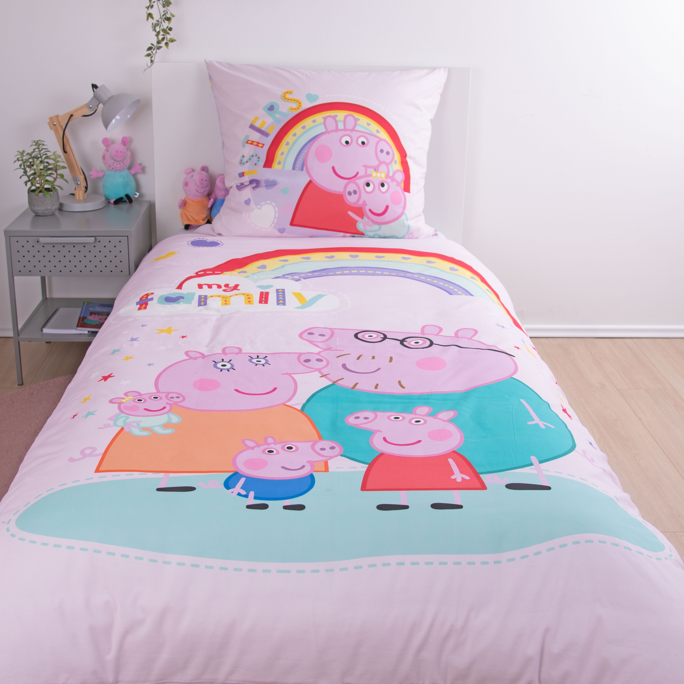 Peppa Pig Wendebettwäsche »Peppa Pig« 2 Stk. mit fröhlichem Design