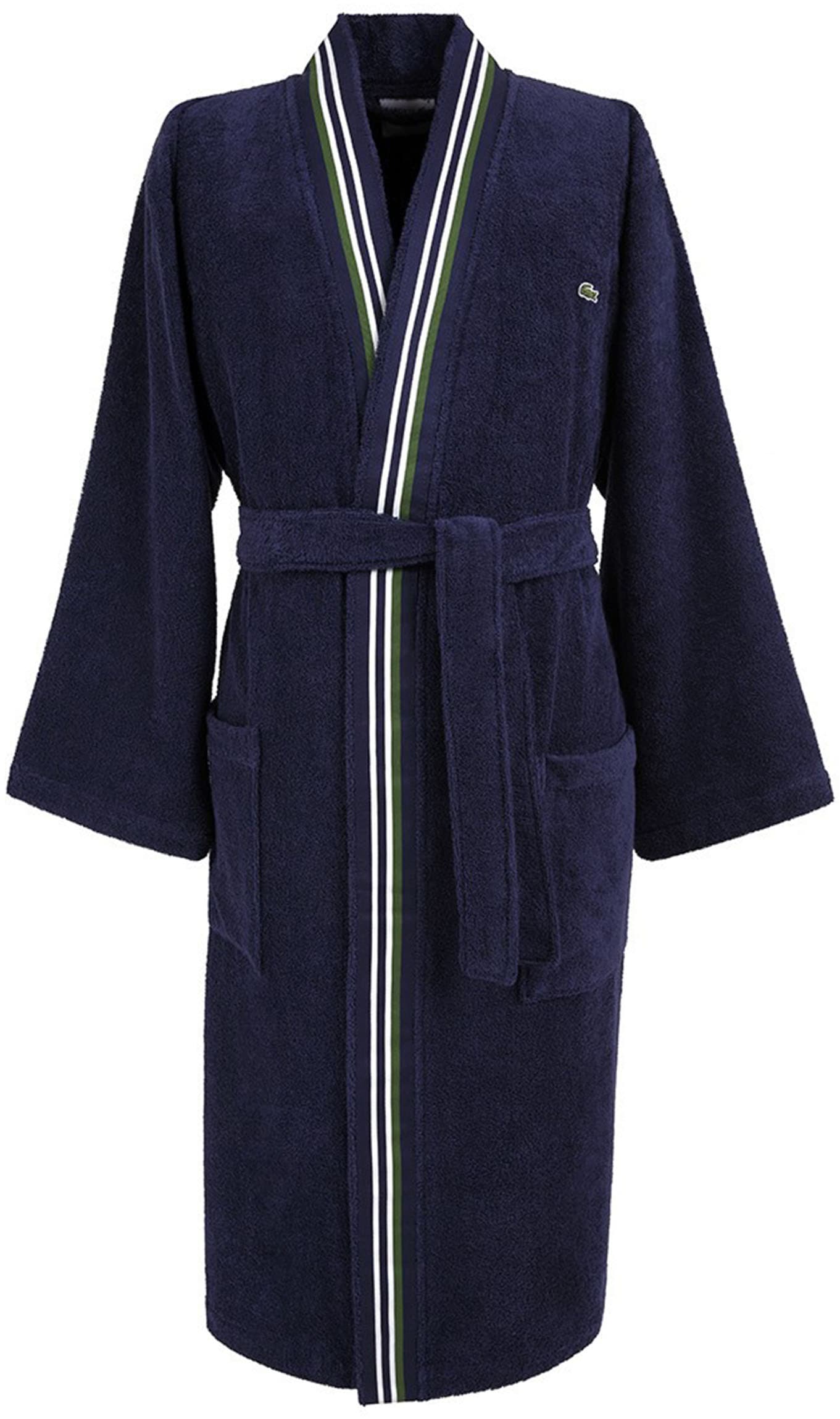 Image of Lacoste Bademantel "LCLUB" 1 Stk. mit Label-Applikationen