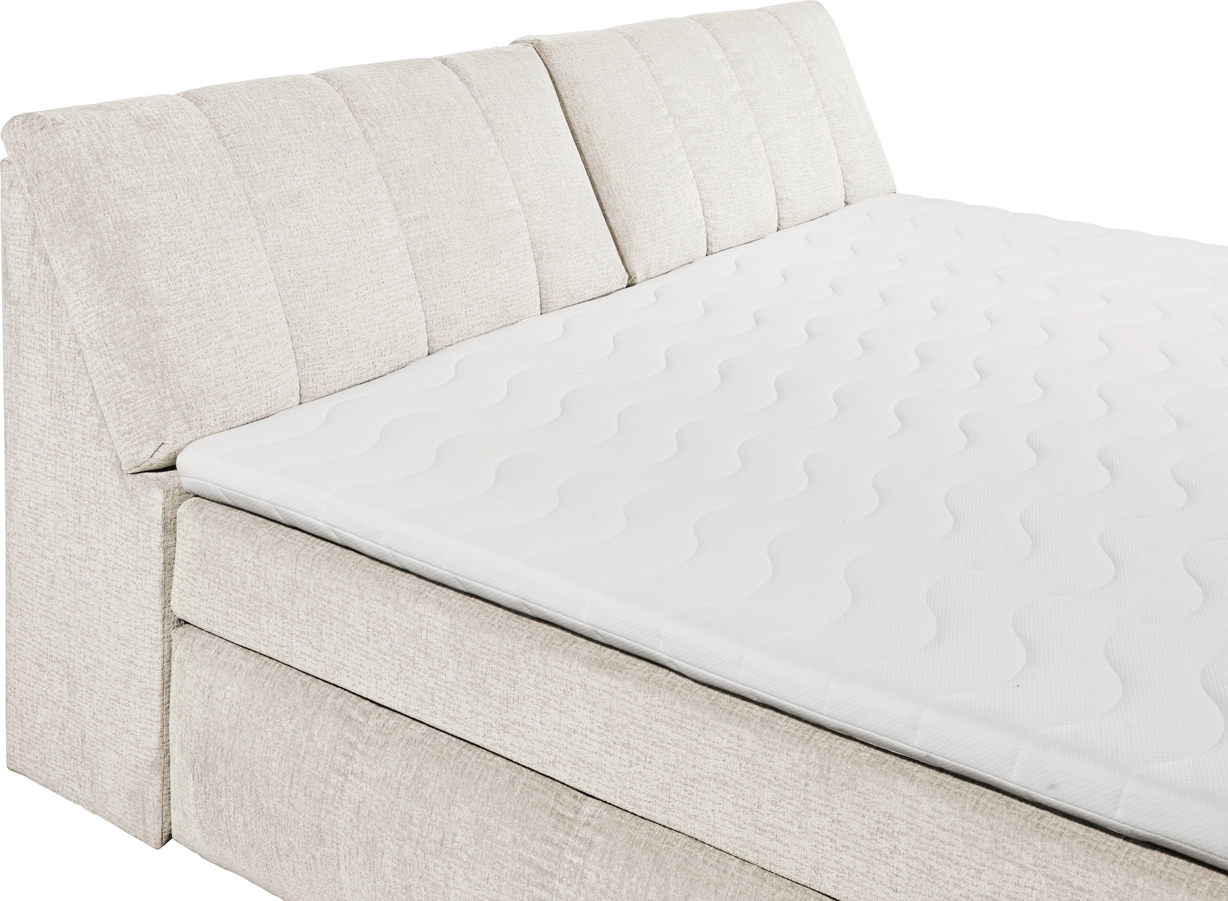 ED EXCITING DESIGN Lit boxspring »Elkford, Familienbett in der Grösse 240x200cm« inkl. Stauraum im Kopfteil