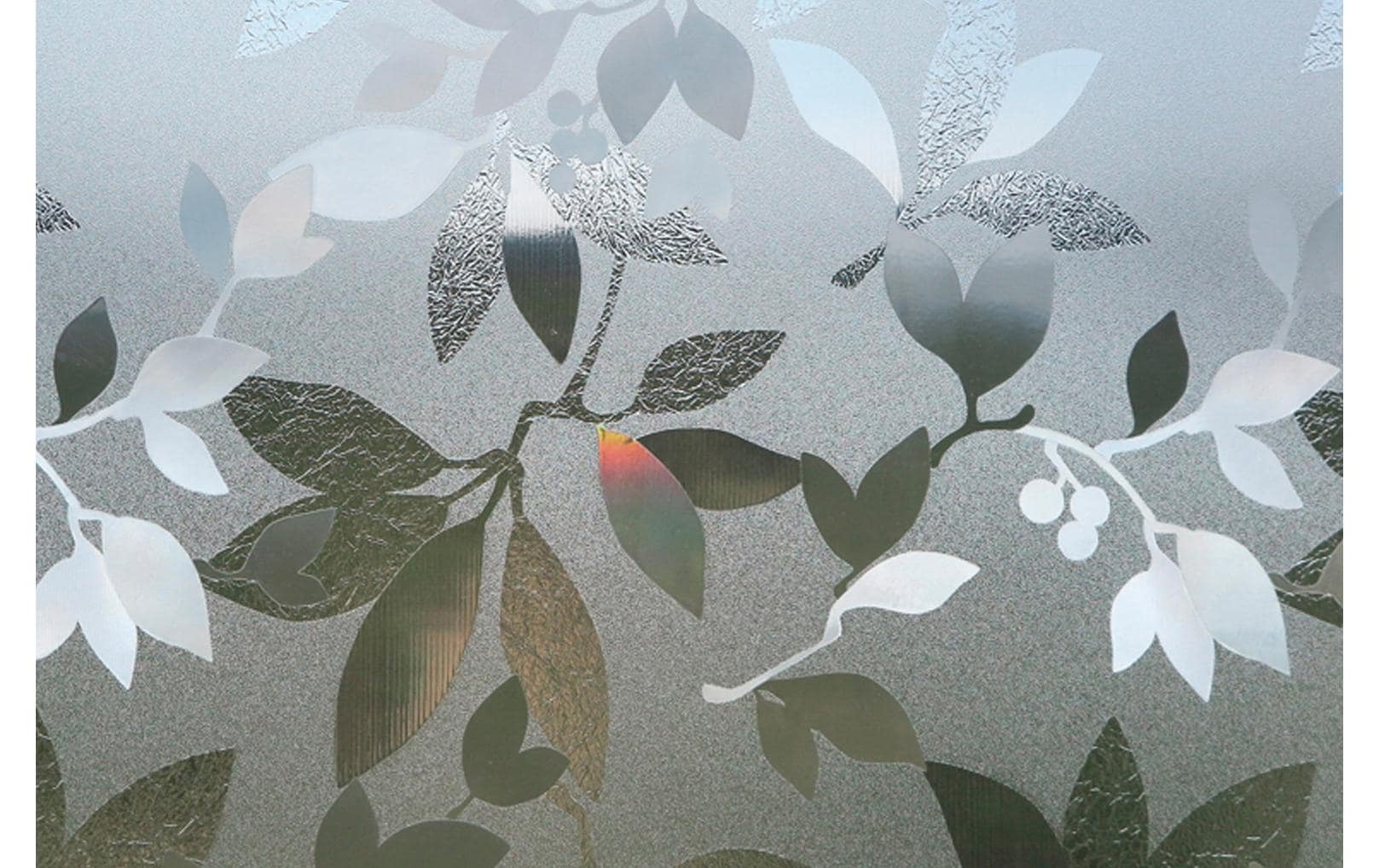 Image of Hubatka TEXTIL Fensterfolie "Fensterfolie BLÄTTER" blickdicht statisch haftend