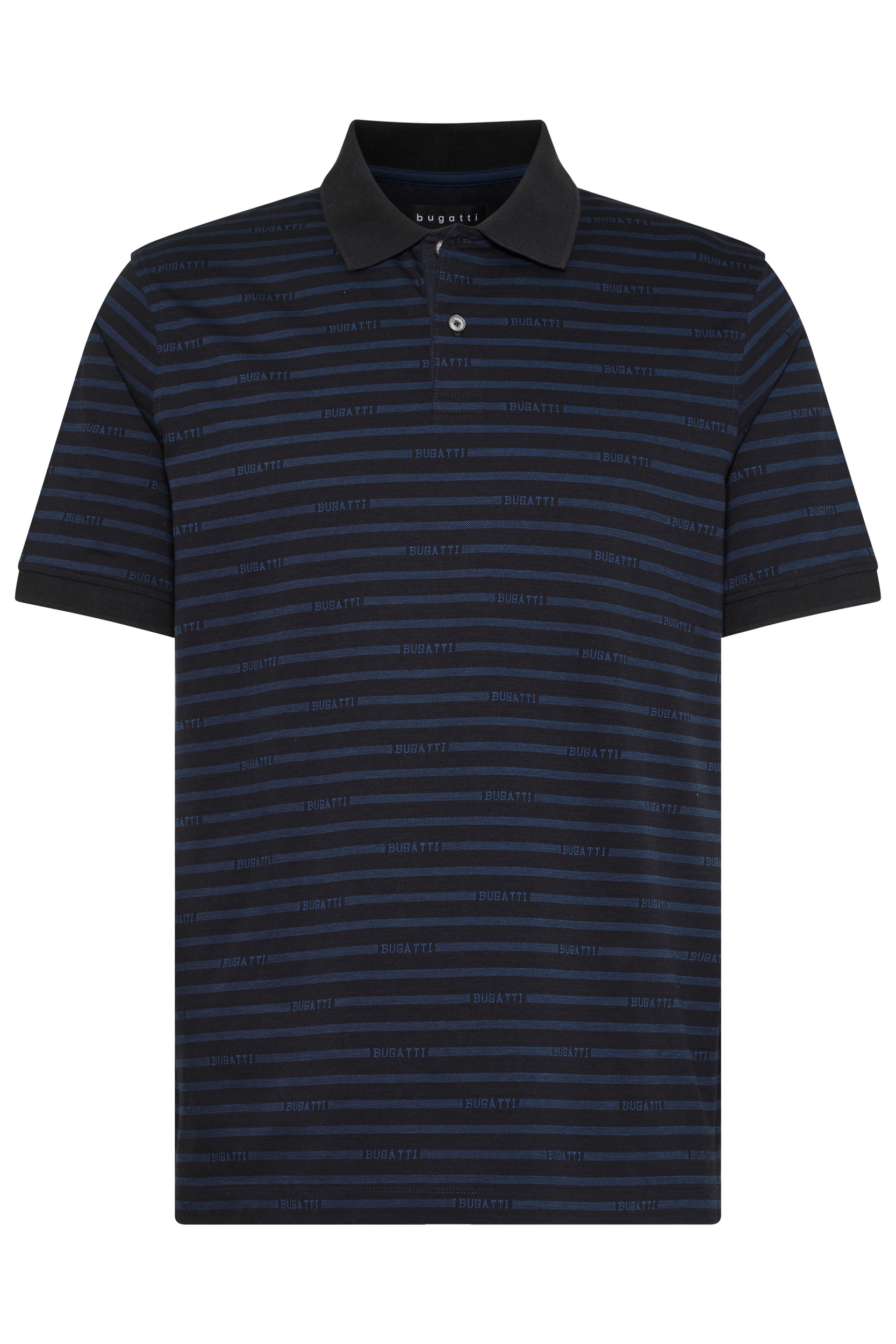 bugatti Poloshirt mit Logo-Schriftzug