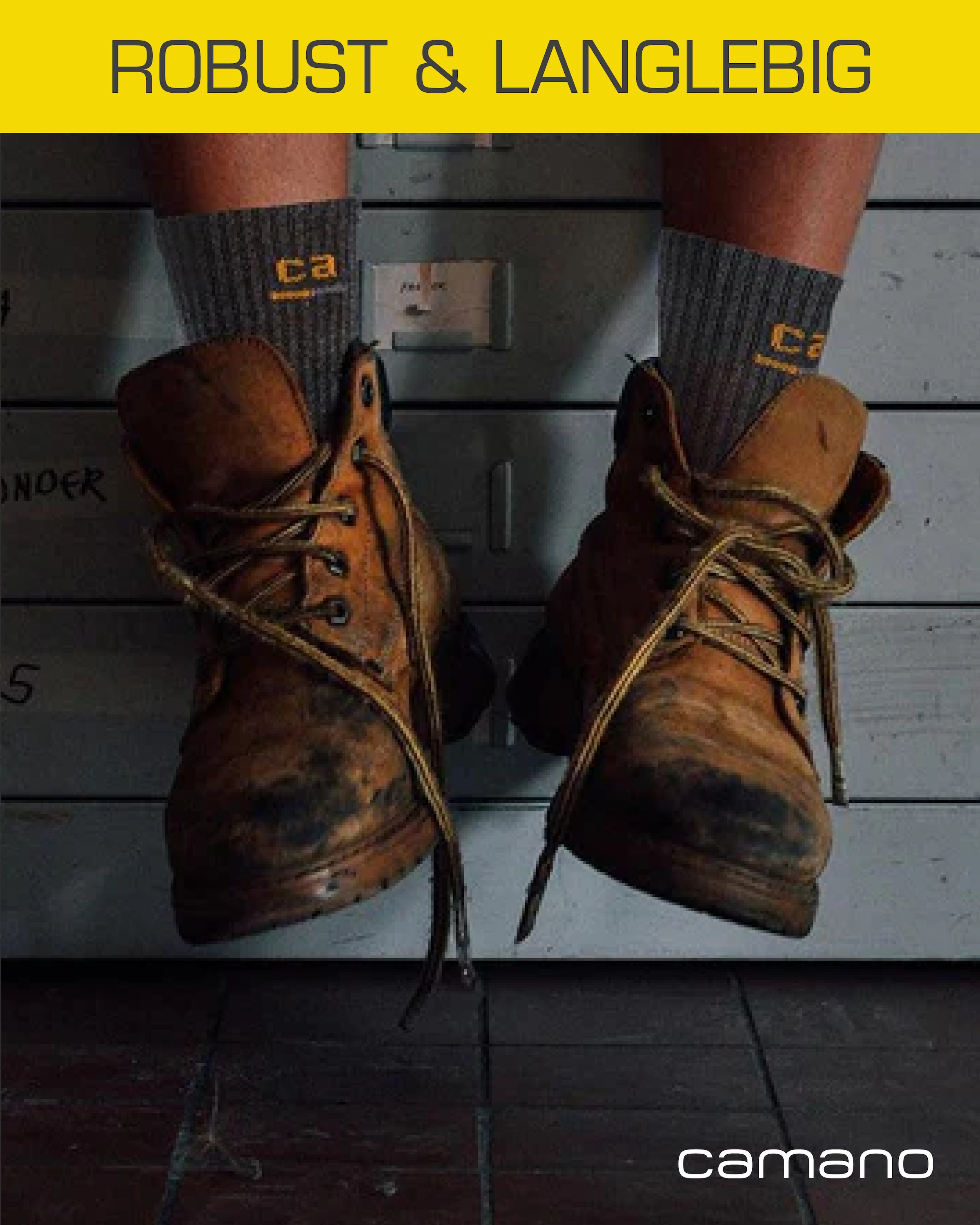 Camano Chaussettes de travail »work« 9 Couple tlg. verstärkte Belastungszonen, atmungsaktiv, gepolstert