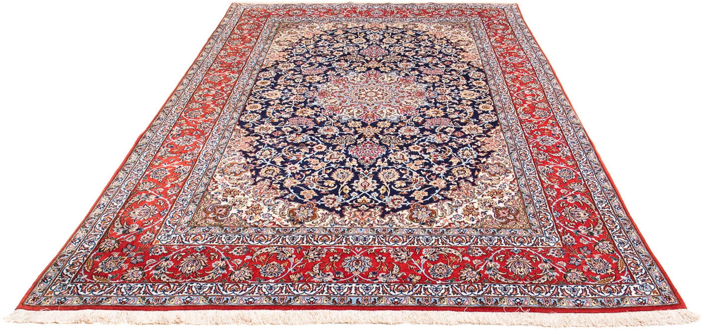 Image of morgenland Orientteppich »Perser - Isfahan - Premium - 310 x 200 cm - rot«, rechteckig, 6 mm Höhe, Wohnzimmer, Handgeknüpft, Einzelstück mit Zertifikat bei Ackermann Versand Schweiz
