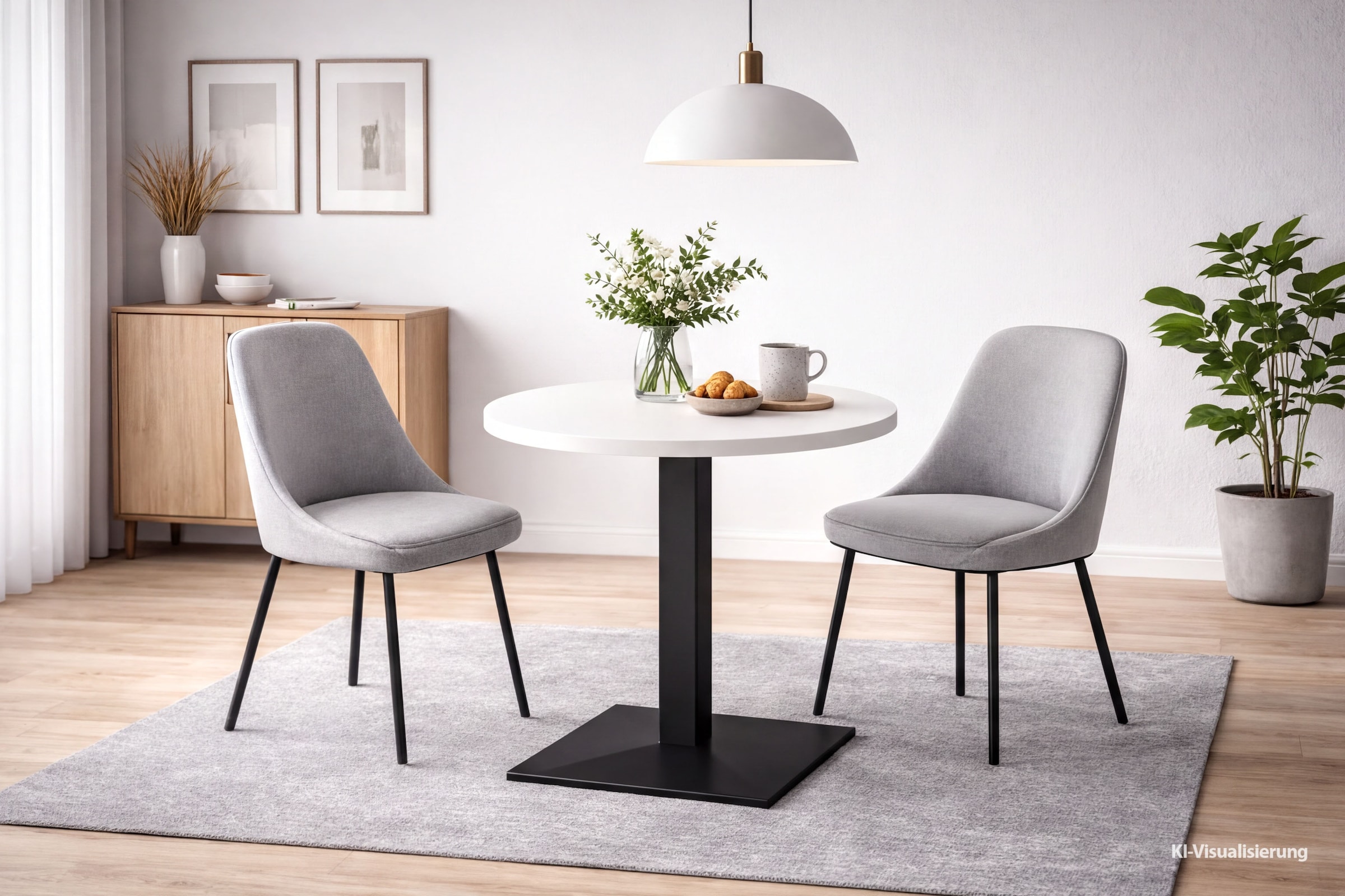 Mäusbacher Table de bistrot »Big Bistro Metall« Structure colonne carrée, plateau carré Ø 70 cm H 75 cm