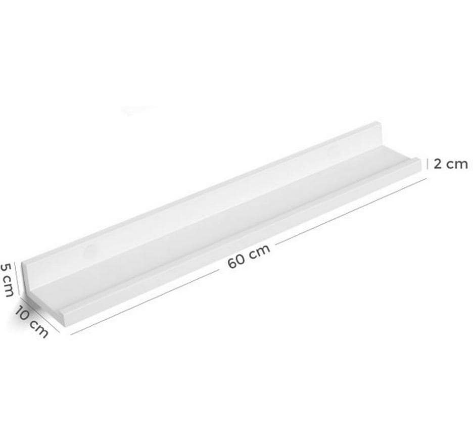 SONGMICS Wandregal »2-er Set Weiss«