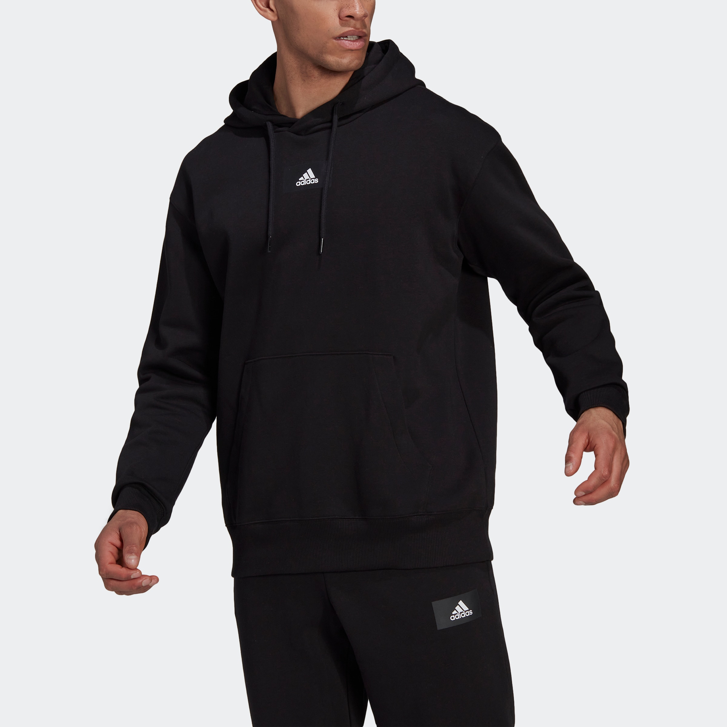 Image of adidas Performance Sweatshirt »ESSENTIALS FEELVIVID COTTON FLEECE DROP SHOULDER HOODIE« bei Ackermann Versand Schweiz