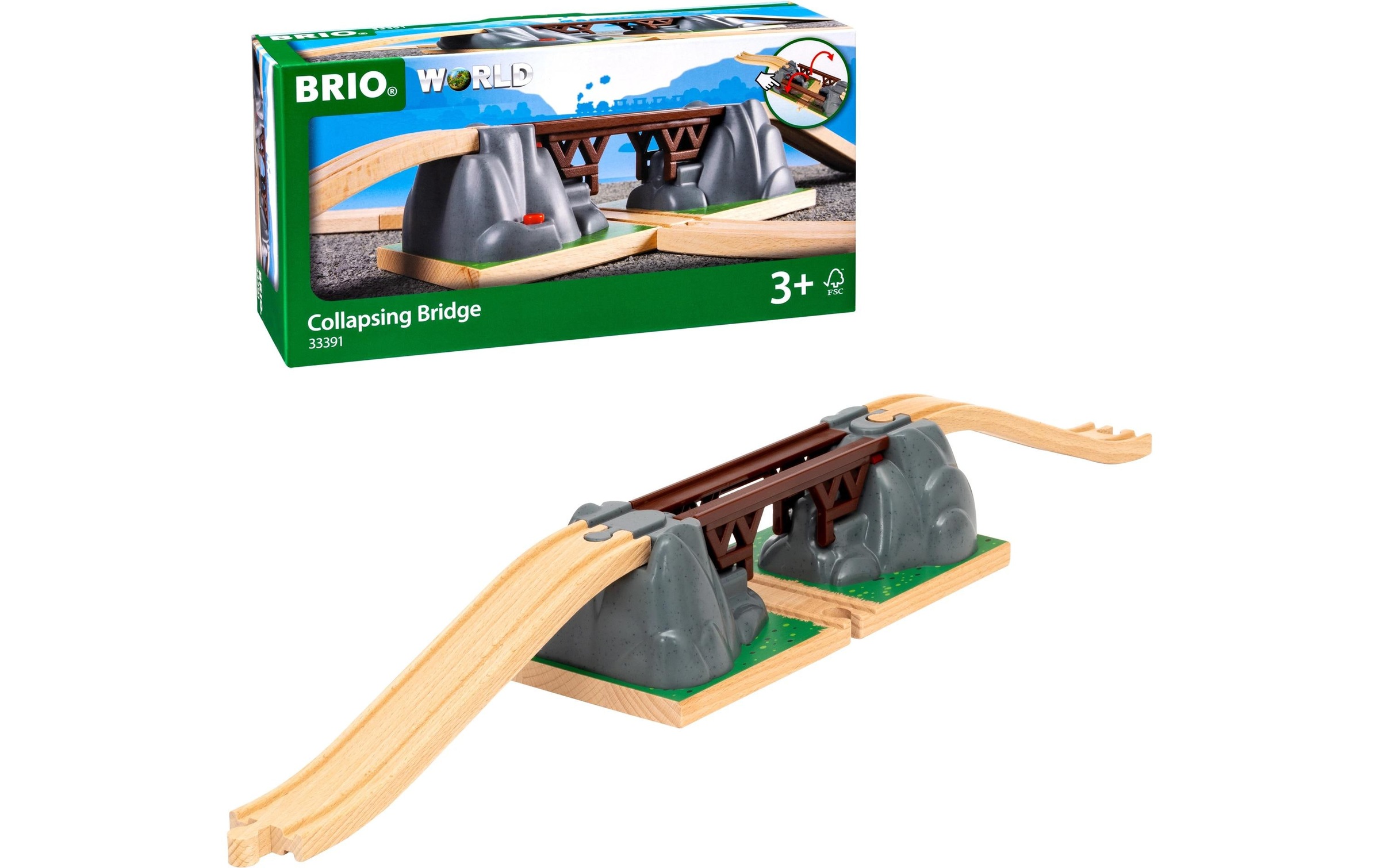 Image of BRIO Spielzeugeisenbahn-Brücke "Einsturzbrücke"