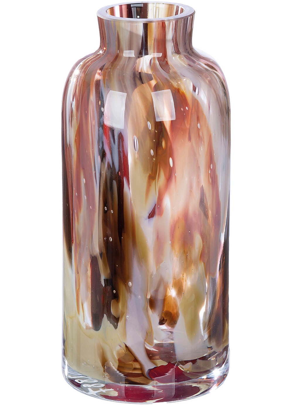 Image of GILDE Tischvase "Vase Roslin Höhe ca. 22 cm" Europäische Handarbeit, aus durchgefärbtem Glas