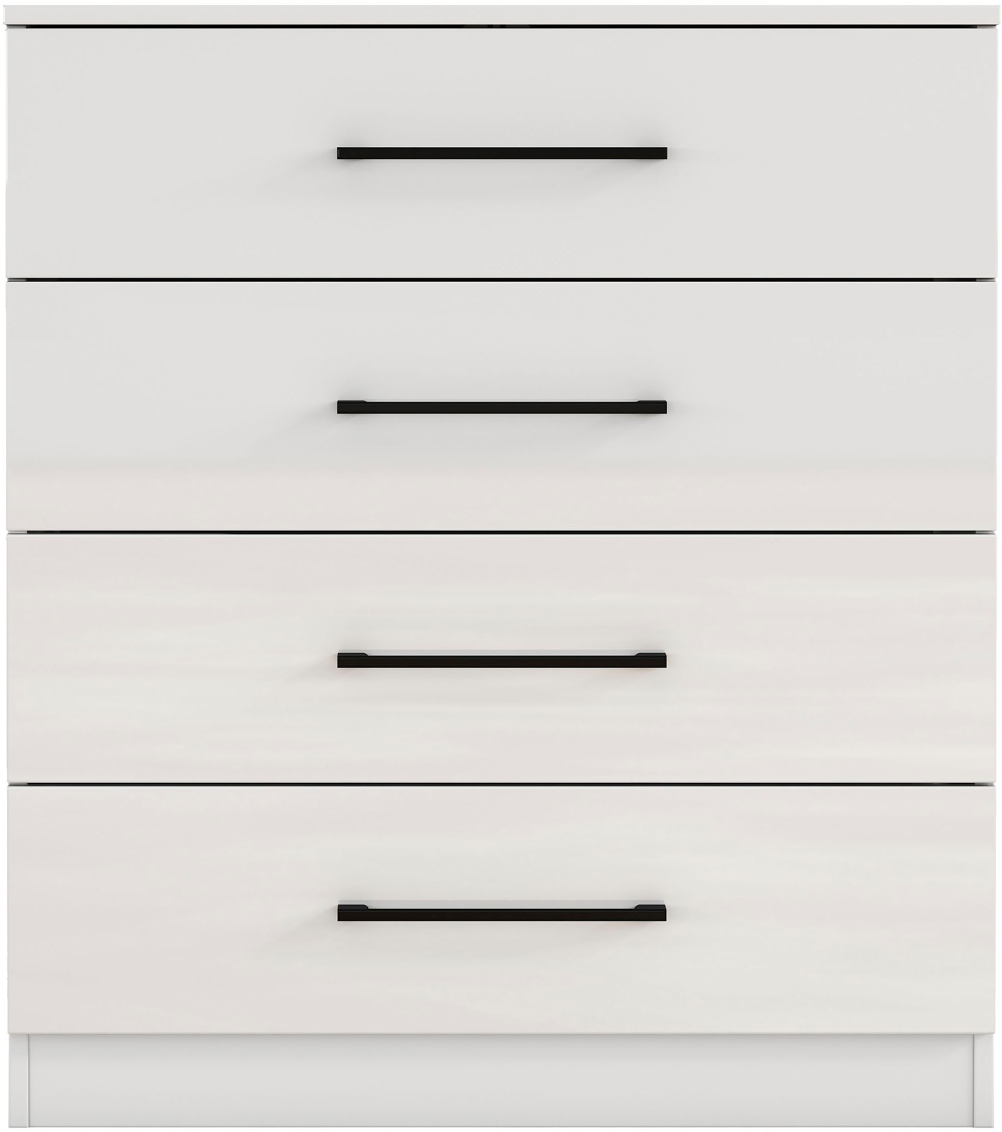 GOODproduct Commode à tiroirs »Sylt Schlafzimmerkommode Kommode Wäscheschrank Bestseller« Viel Stauraum im Schlafzimmer mit hochglänzenden Fronten, 1 cuis tlg. Beistellschrank mit 4 Schubladen