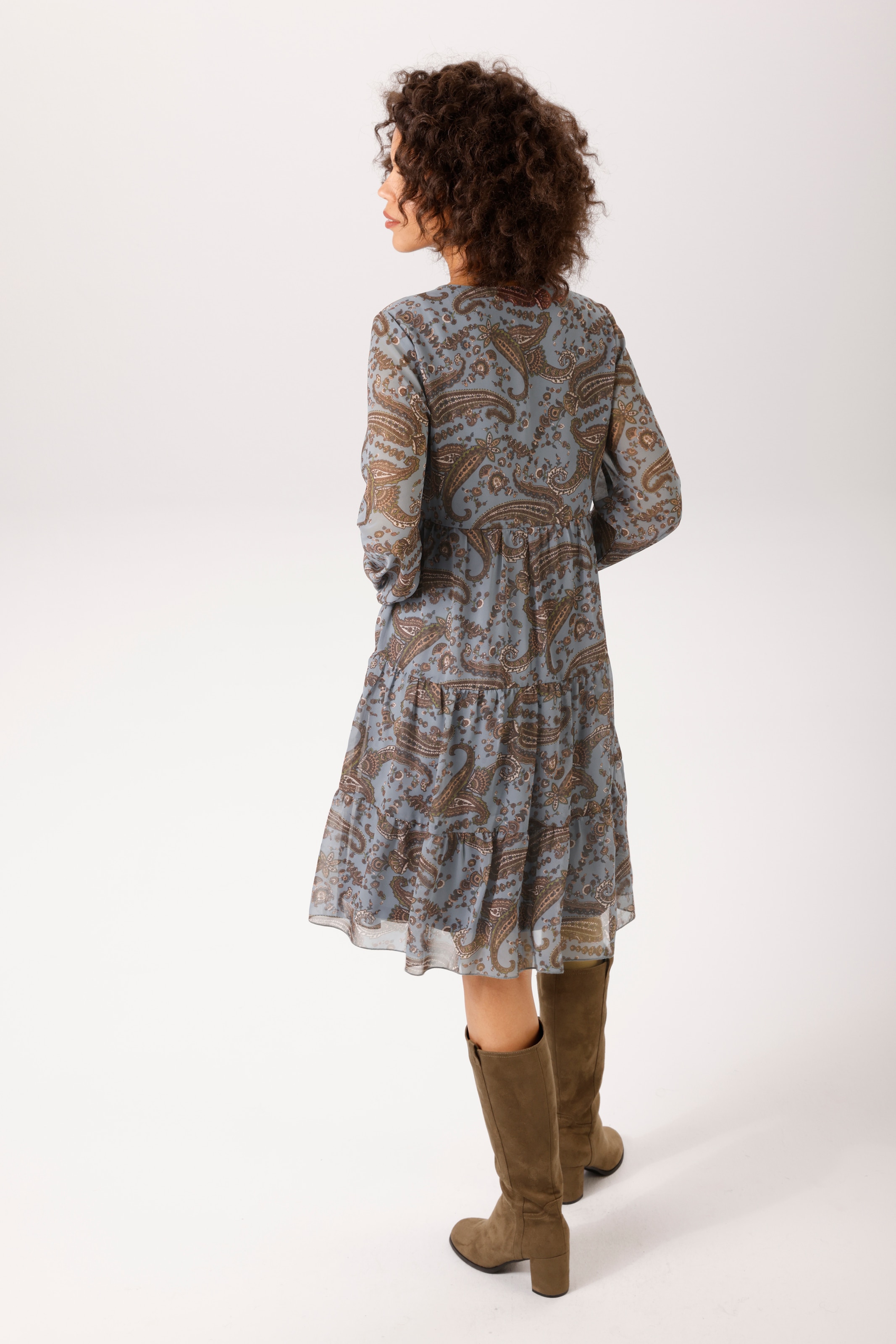 Aniston CASUAL Tunikakleid mit fantasievollen grossflächigen Paisley-Druck - NEUE KOLLEKTION