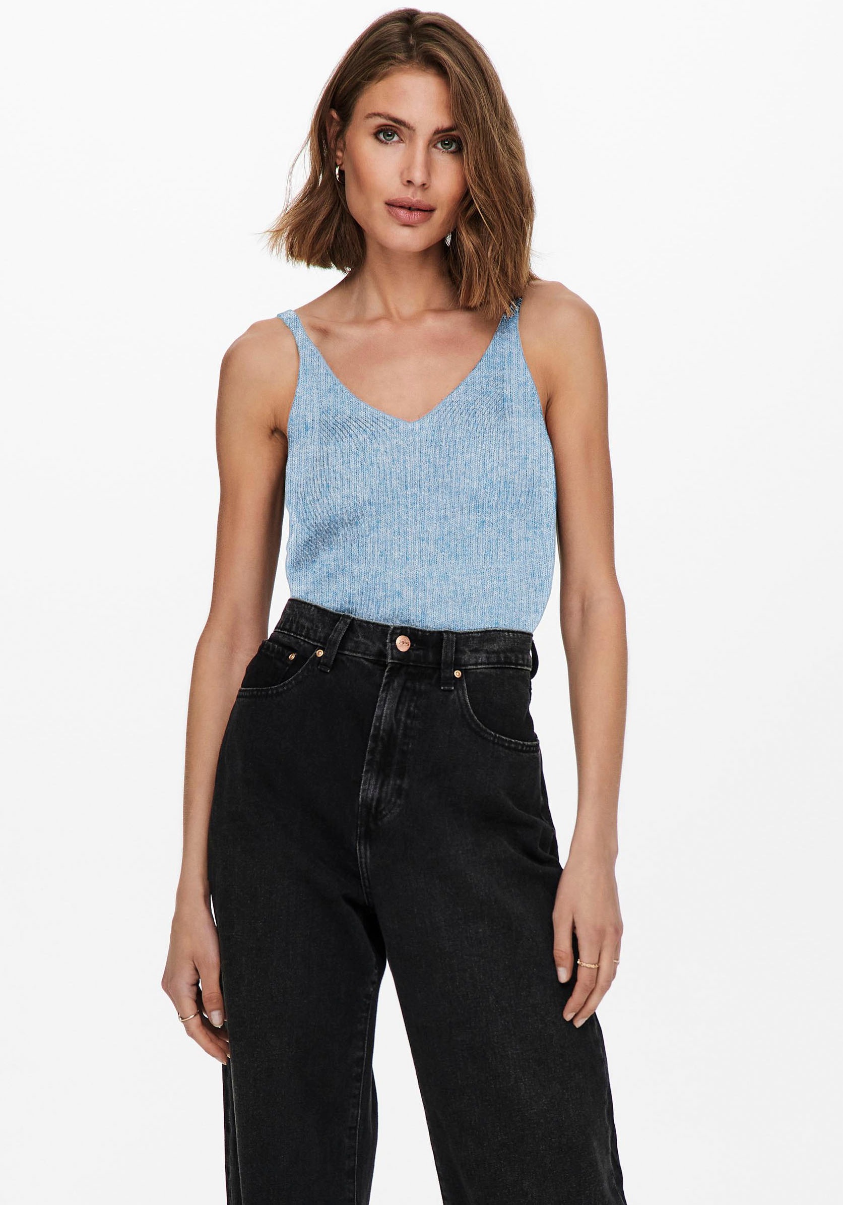 Image of Only Stricktop »ONLLINA S/L TOP KNT NOOS«, mit Leinen bei Ackermann Versand Schweiz