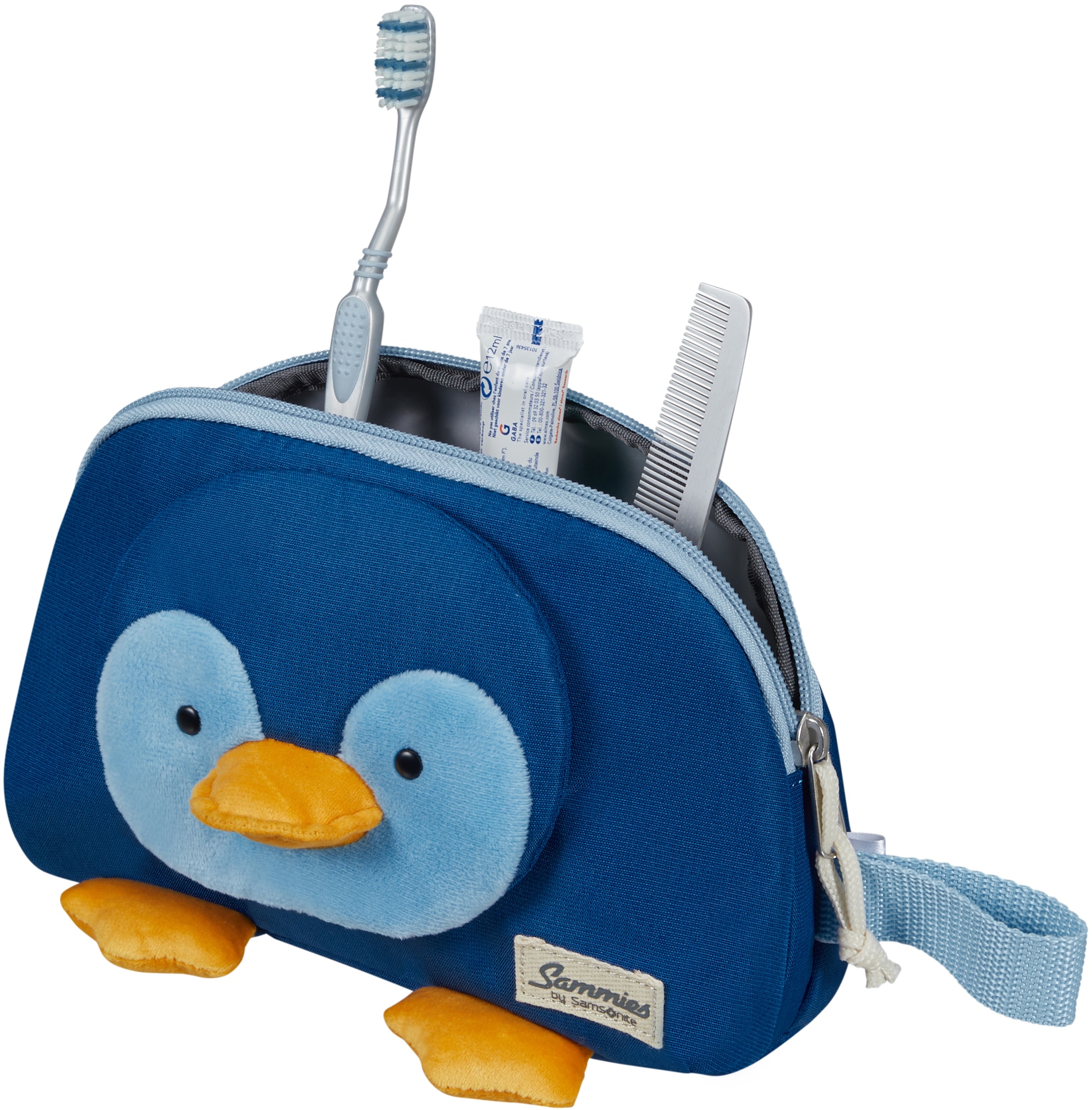 Samsonite Kulturbeutel »Happy Sammies ECO, Penguin Peter«, Kinder Waschtasche Kinder Reisekulturbeutel Kinder Beuty-Bag