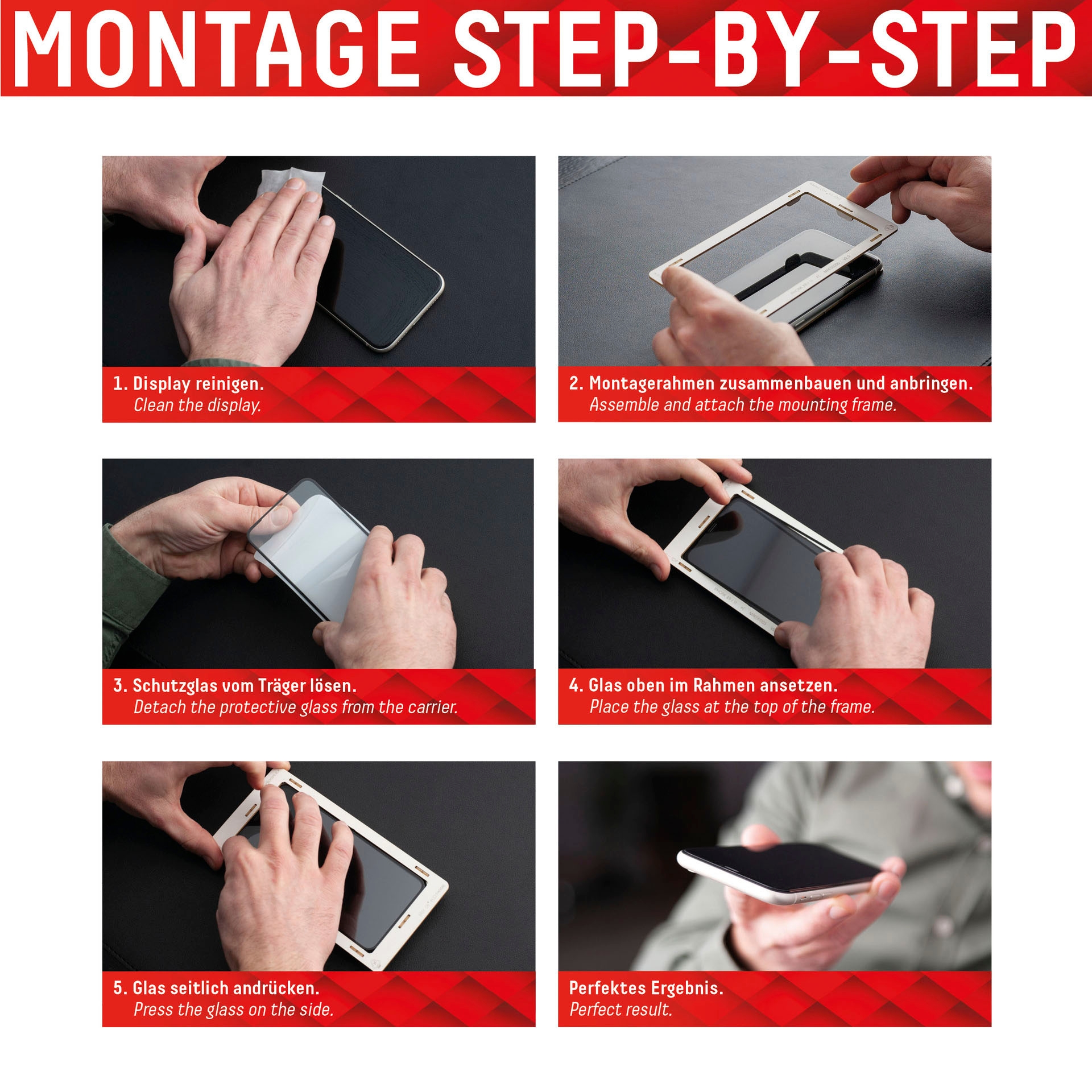 Displex Verre de protection d'écran »Real Glass + Case - iPhone 14 Pro« für iPhone 14 Pro