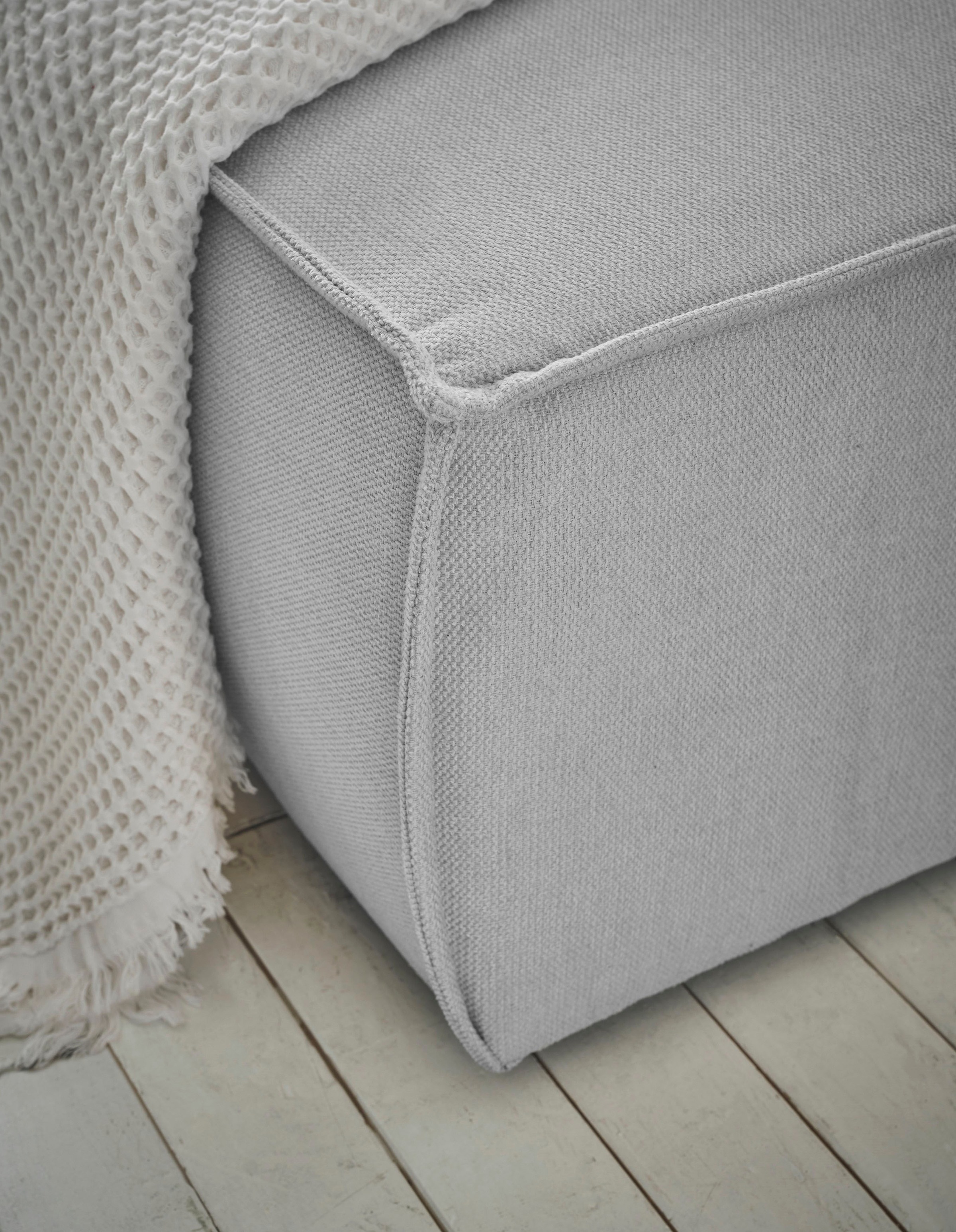 andas Wohnlandschaft »FINNLEY U-Form XXL 329 cm, Schlafsofa, Schlaffunktion m. Bettkasten«, (194/139 cm), Bouclé, Struktur und Cord