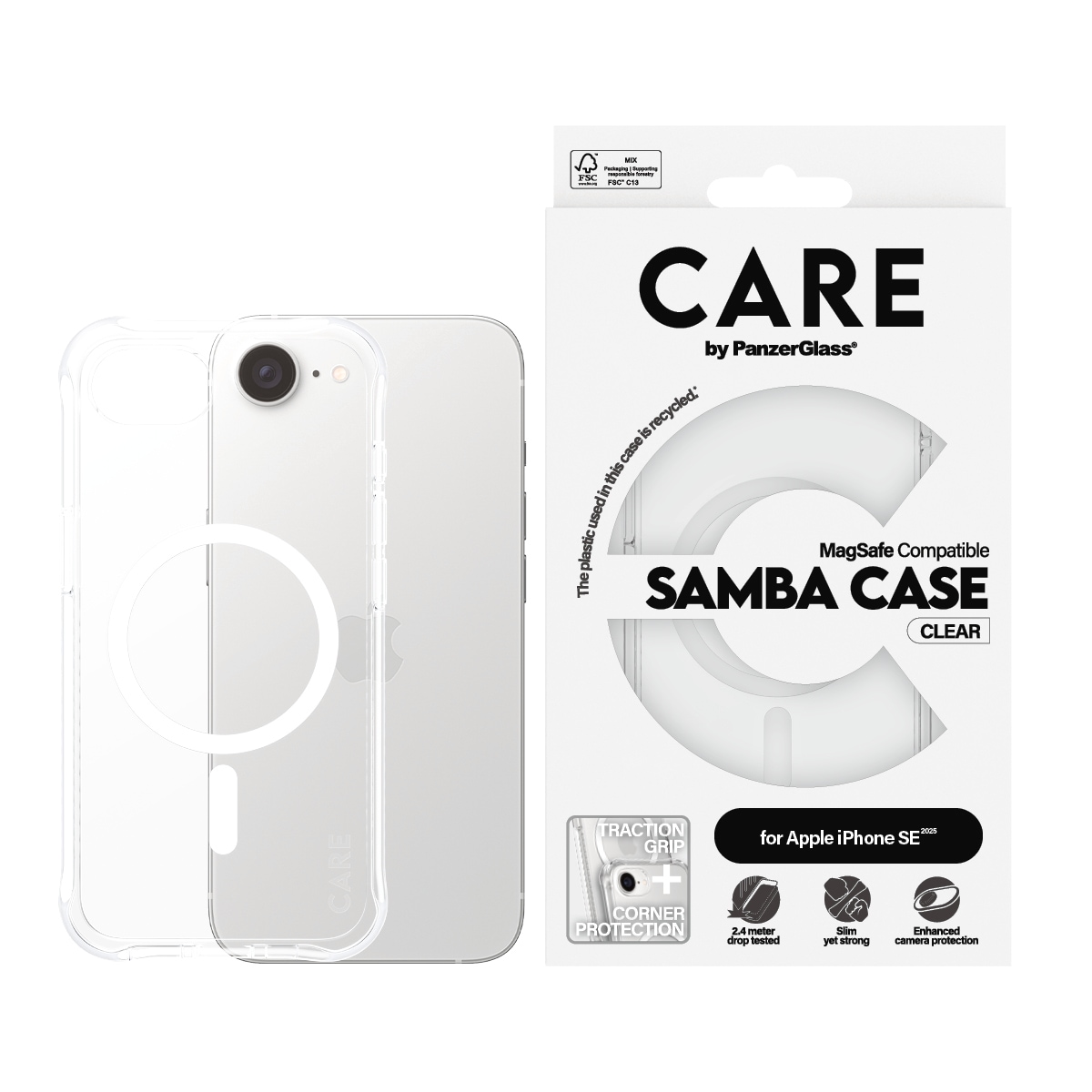 Image of CARE by PanzerGlass Handyhülle "Fashionable Case Samba mit MagSafe" Backcover, Schutzhülle, Handyschutzhülle, Case, Schutzcase, stossfest