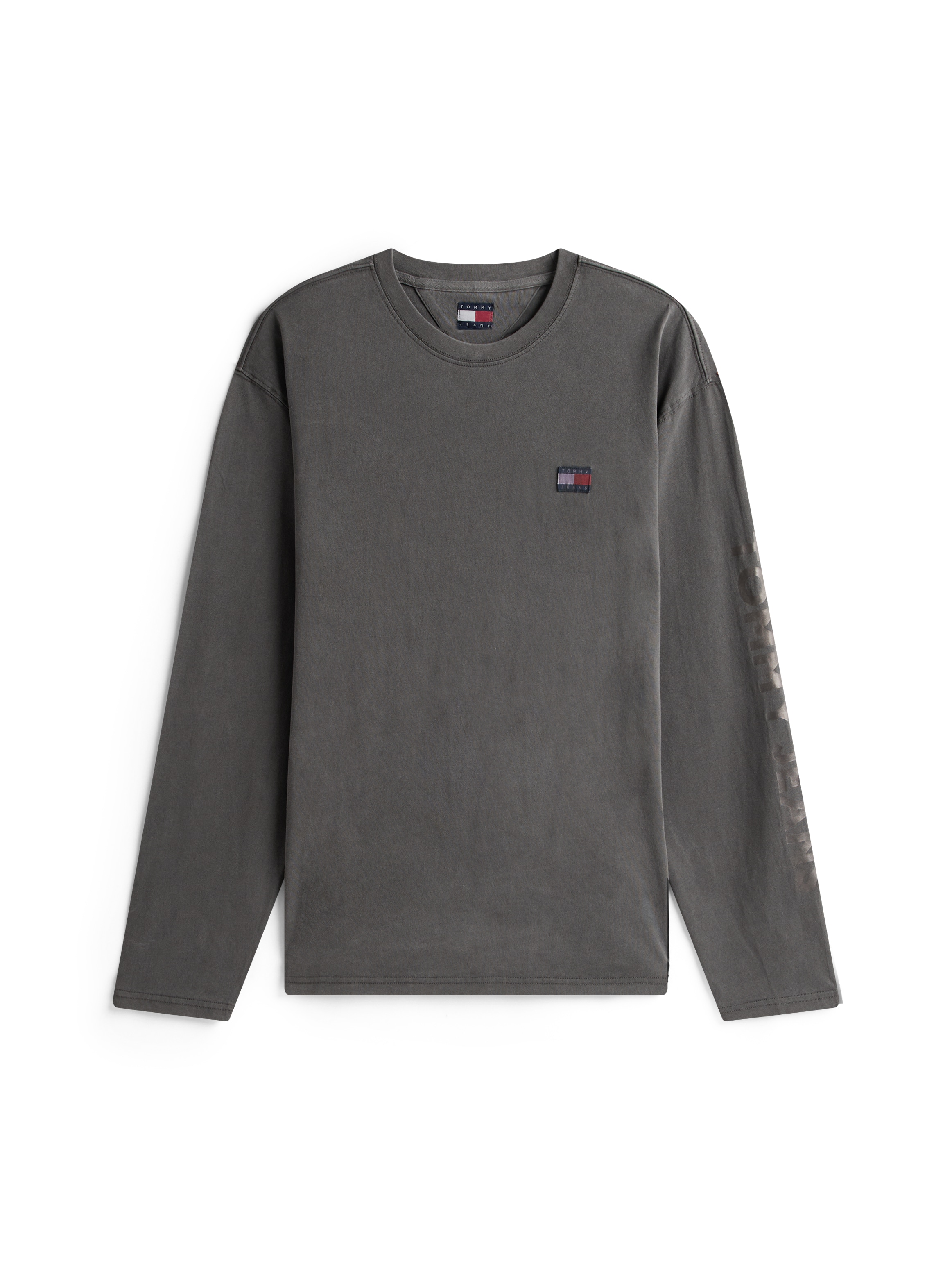 Tommy Jeans Langarmshirt »Classic Relaxed Fit«, Rundhals, Jersey, grosses Logo am Ärmel