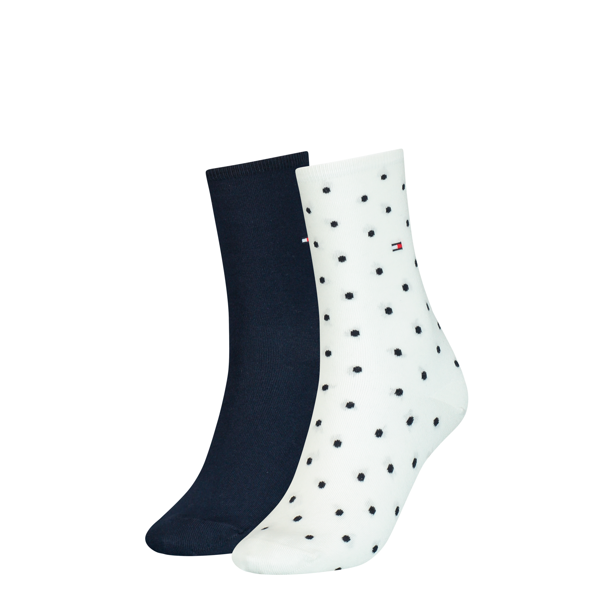 Image of Tommy Hilfiger Socken "TH WOMEN SOCK DOT 2P" 2 Paar, 2 Paar tlg. mit feinem Rippenbündchen und Logostickerei