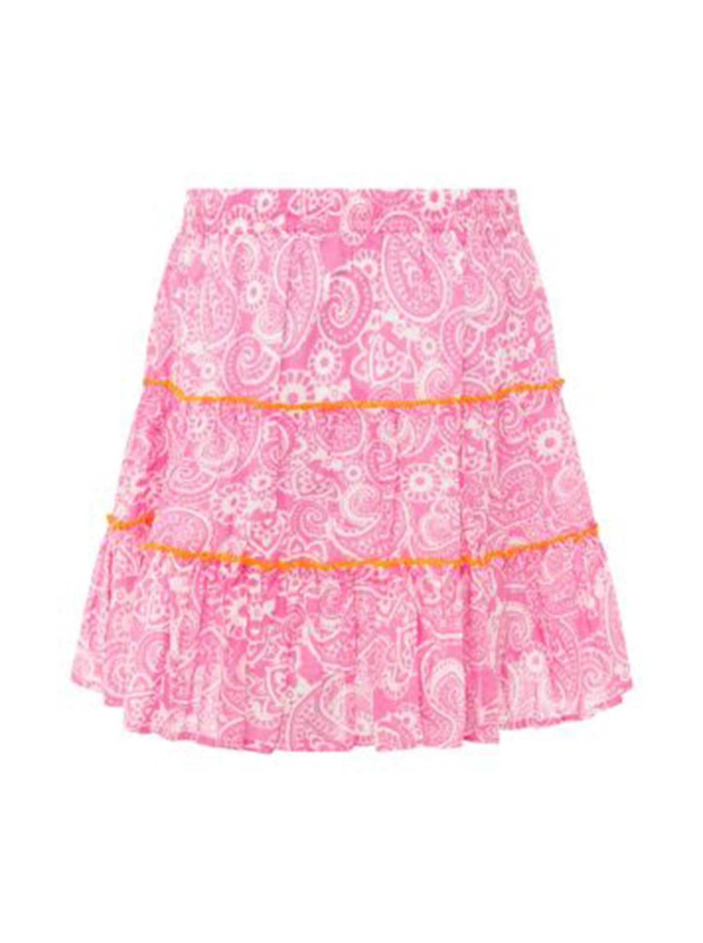 Zwillingsherz Minijupe »"Paisley"« Paisleymuster, Tasseln, kurzer Schnitt