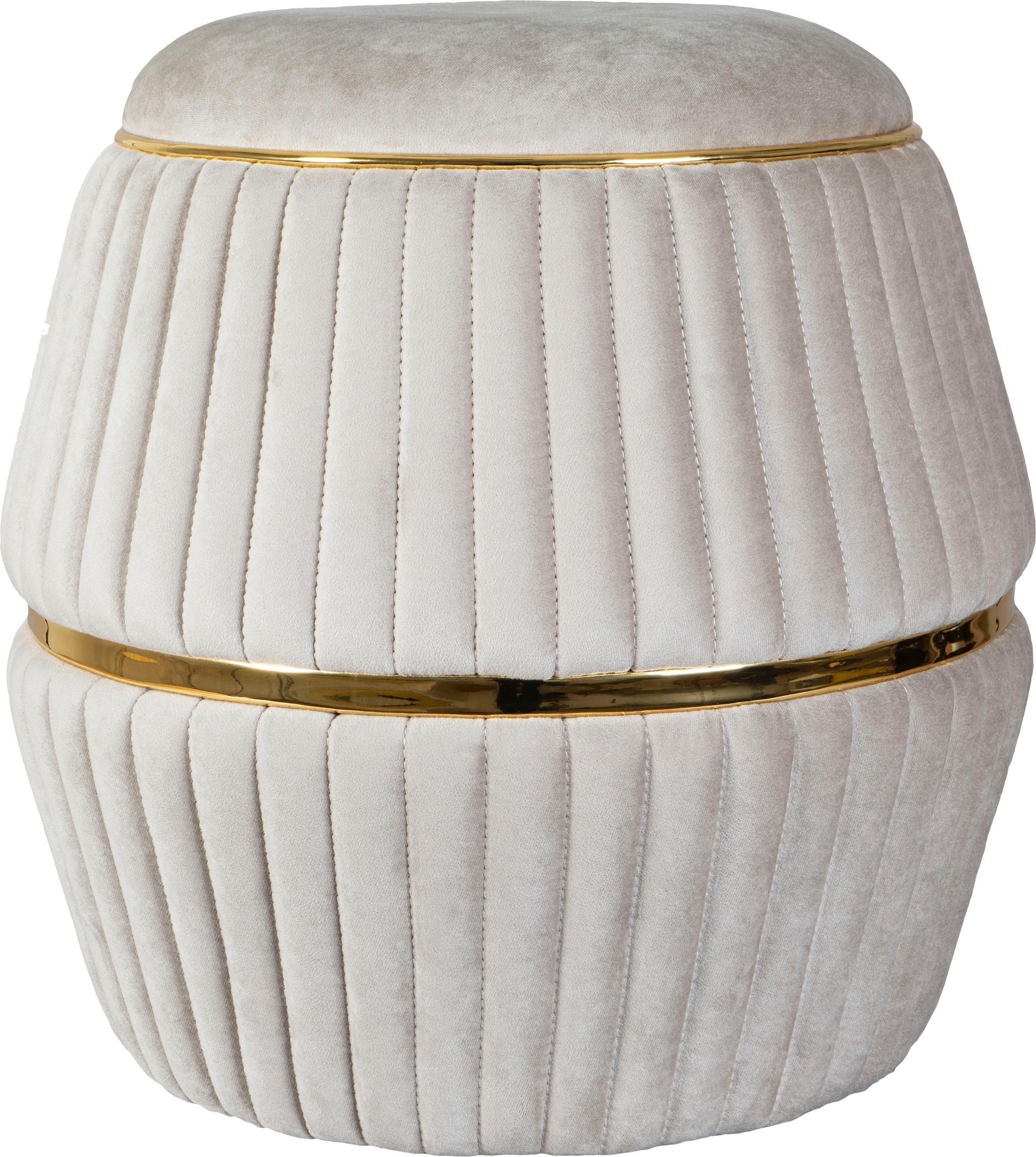 Kayoom Sitzhocker »Hocker Doric, trendiger Look, ästhetische Farbgebung, schöne Steppung«, (1 St.), komfortabel, hochqualitativ, pflegeleicht, in vielen Räumen zuhause