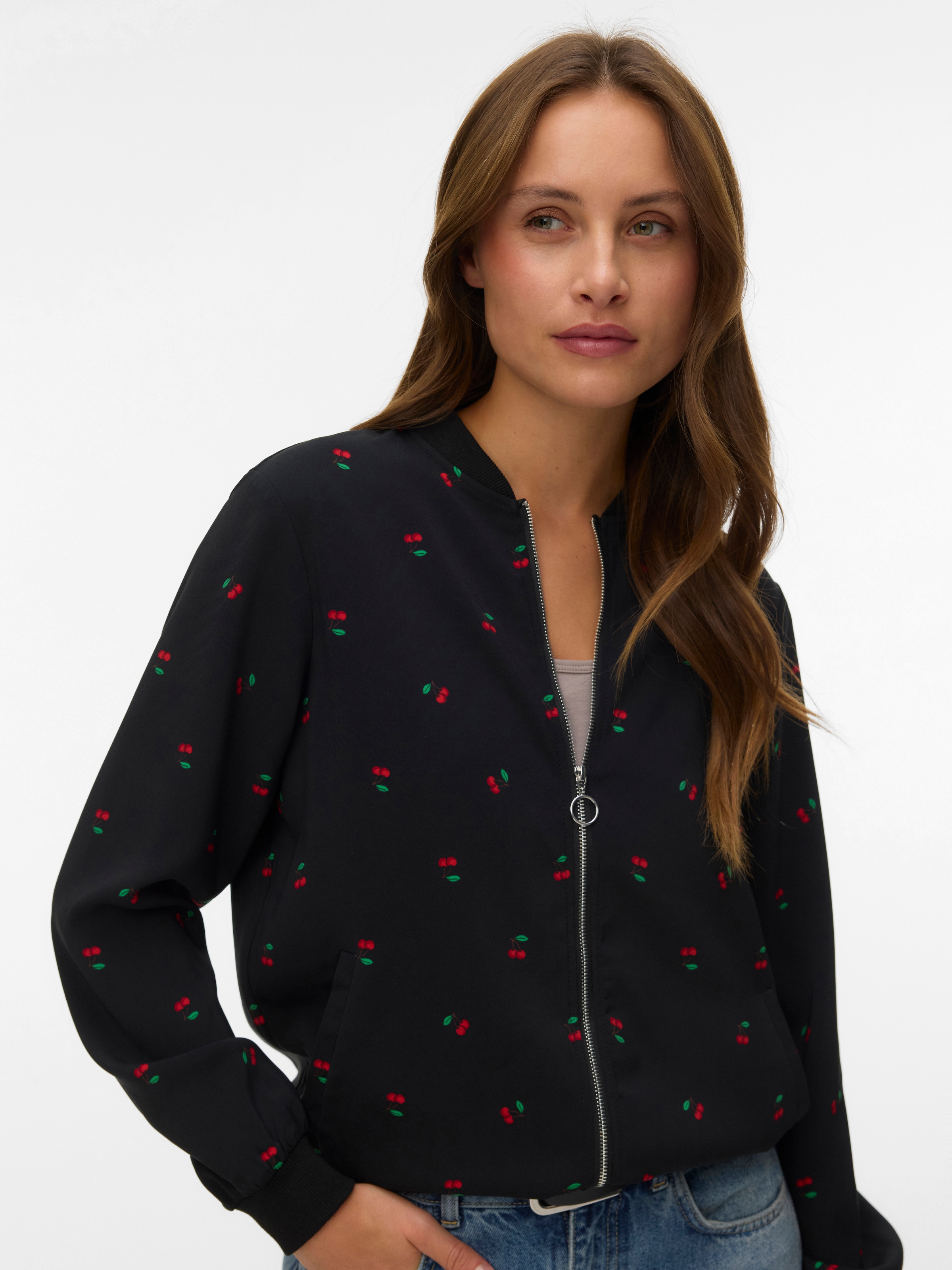 Image of Vero Moda Blouson "VMCOCO L/S BOMBER AOP WVN NOOS" Materialmix