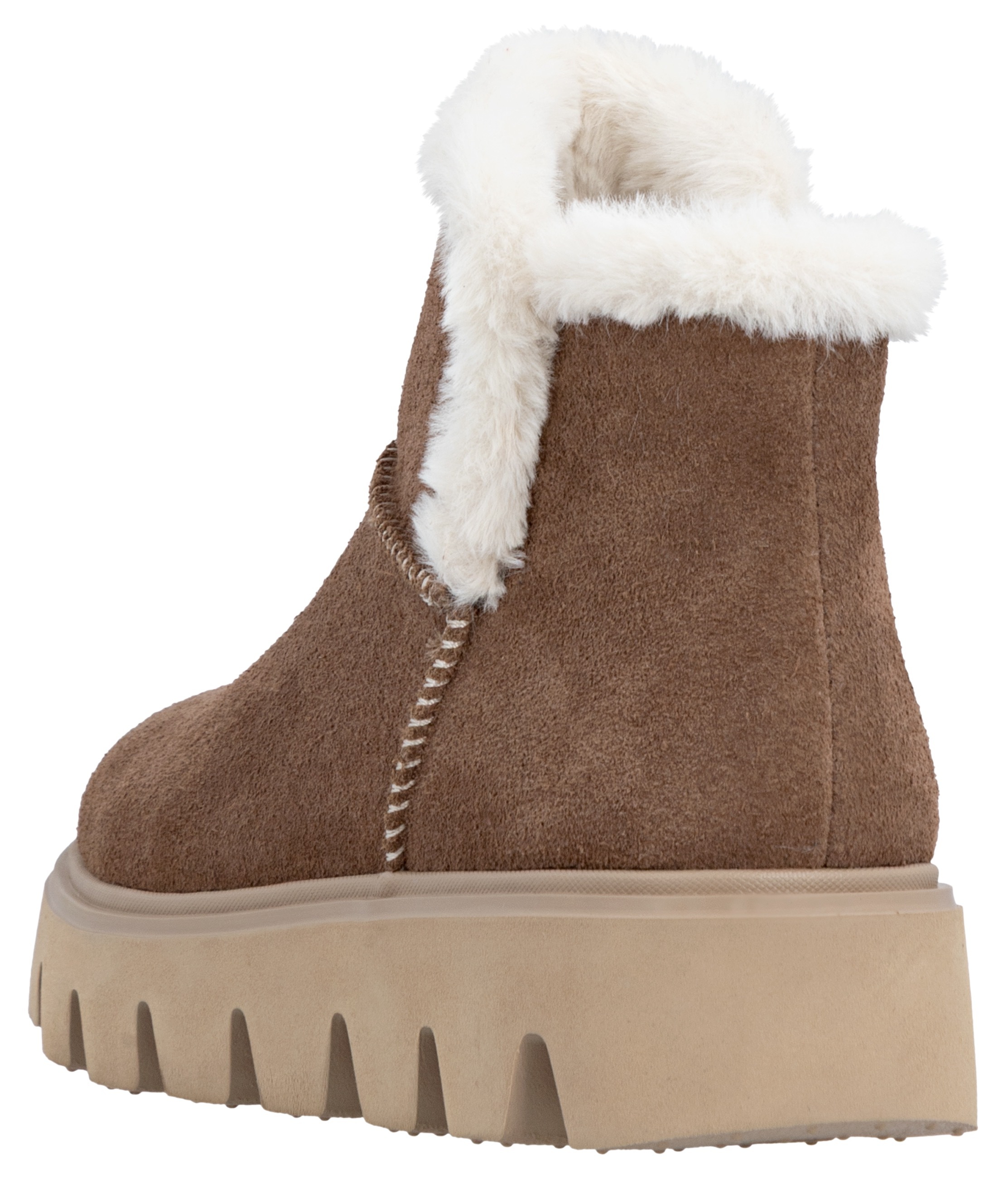 RIEKER Sport Winterboots, Plateaustiefel, Schlupfschuh mit Innenreissverschluss