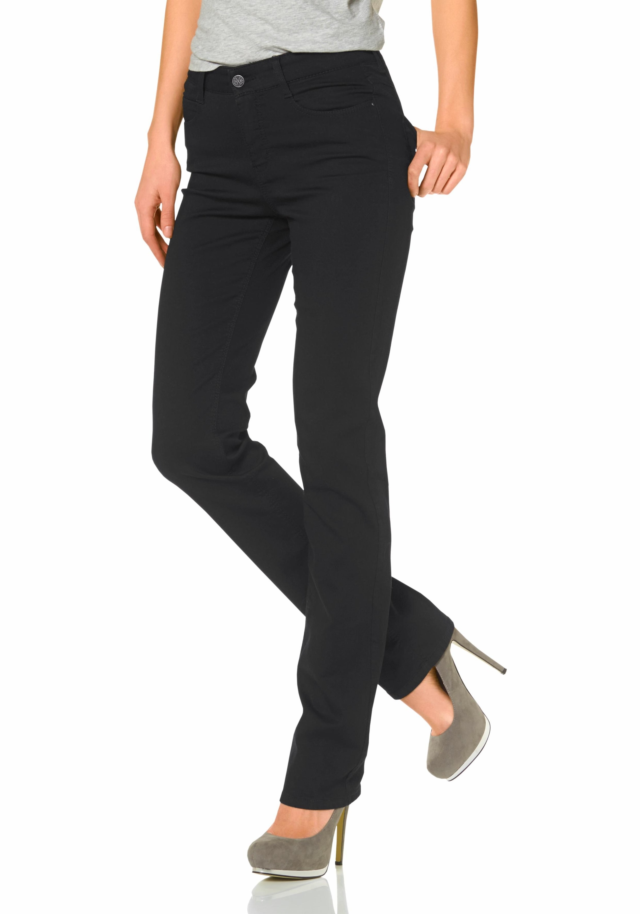 5-Pockets Jeans in Schwarz