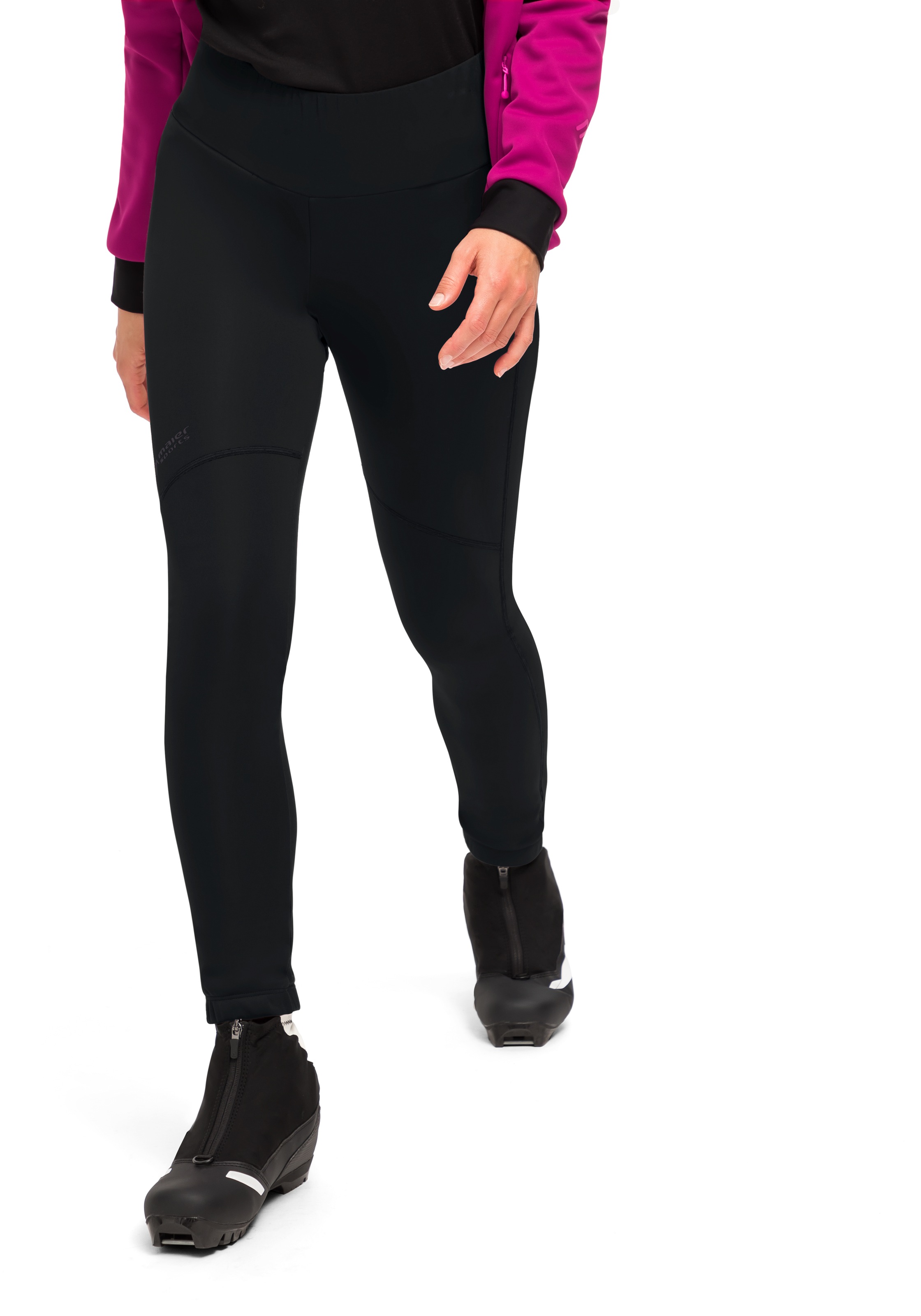 Maier Sports Skihose »TelfsTight 2.0W«, Damen Langlaufhose, 4-Wege-Stretch, Skitourenhose, Vorderseite aus Softshell