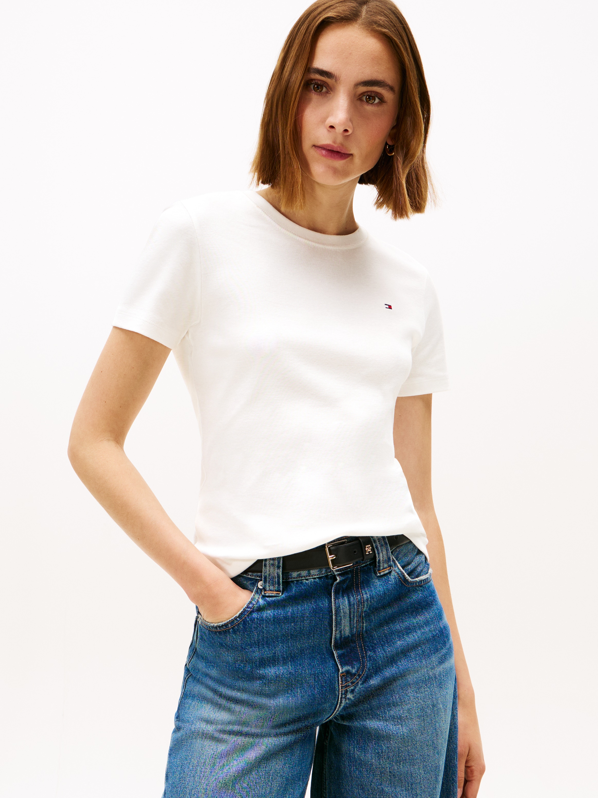 Image of Tommy Hilfiger T-Shirt "SLIM CODY C-NK" Baumwolle, slim fit