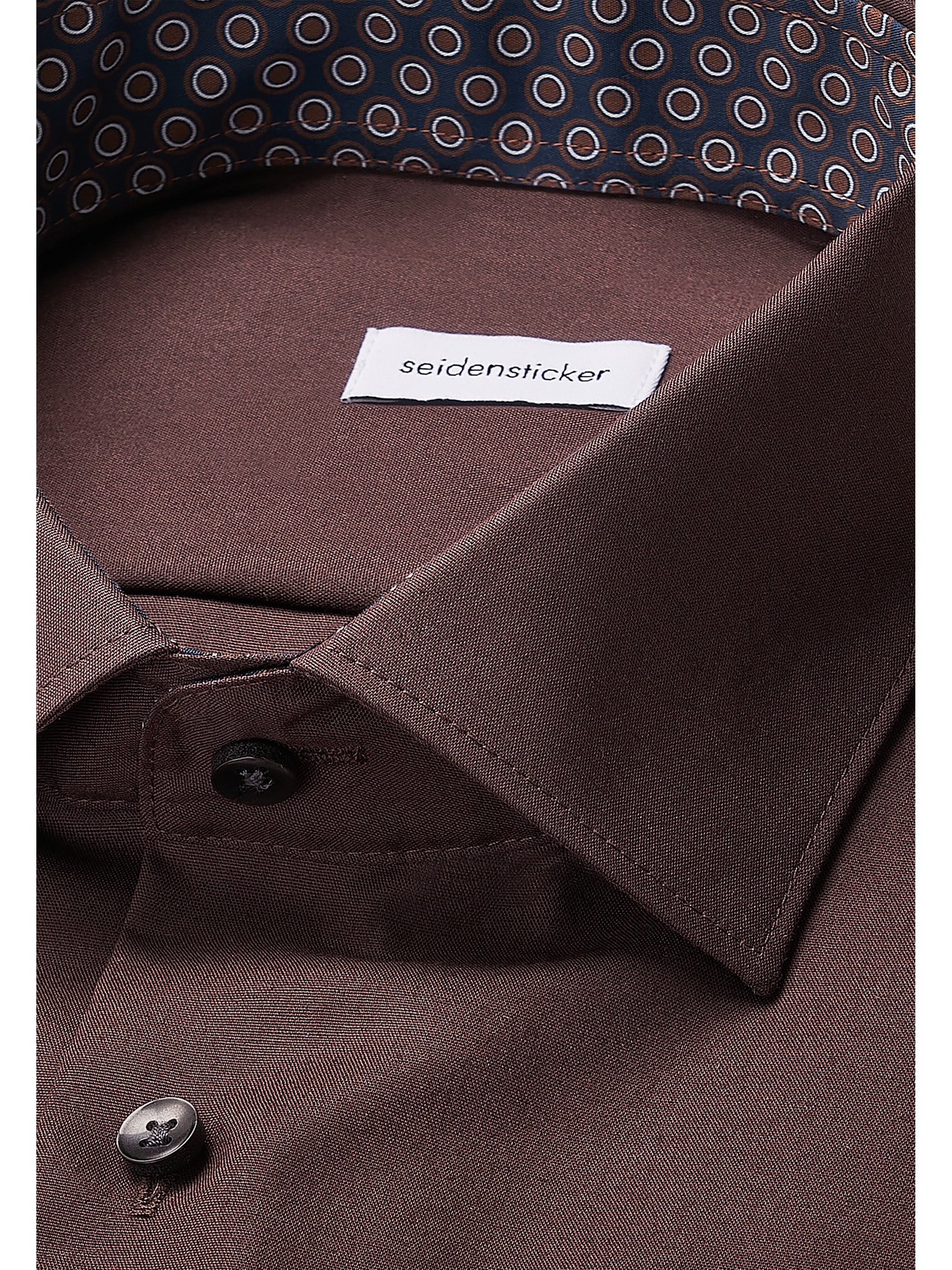 seidensticker Chemise d'affaires »Schwarze Rose« Slim 1/1 Kentkragen Uni