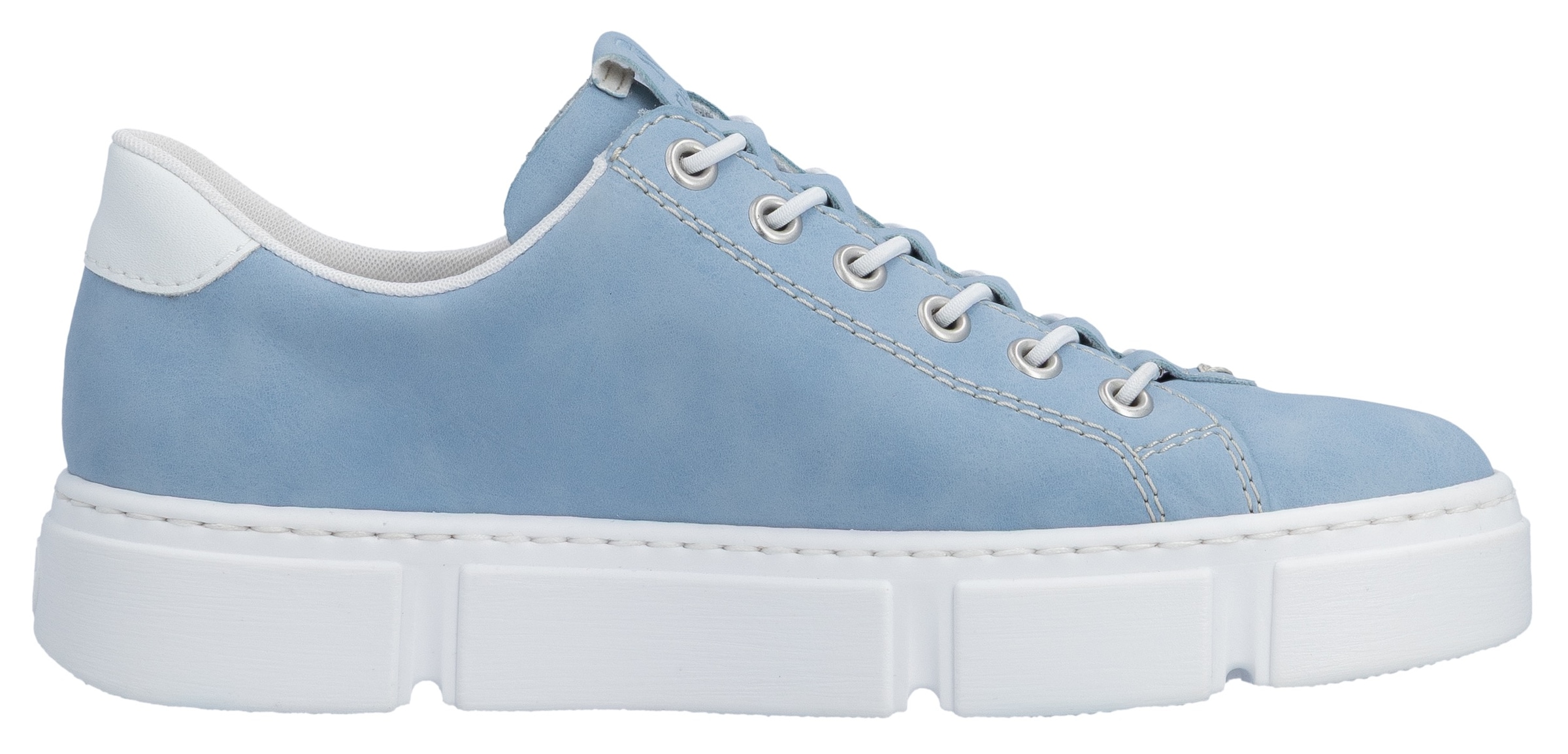 Rieker Slip-On Sneaker  mit Reissverschluss aussen, Freizeitschuh, Halbschuh, Schlupfschuh