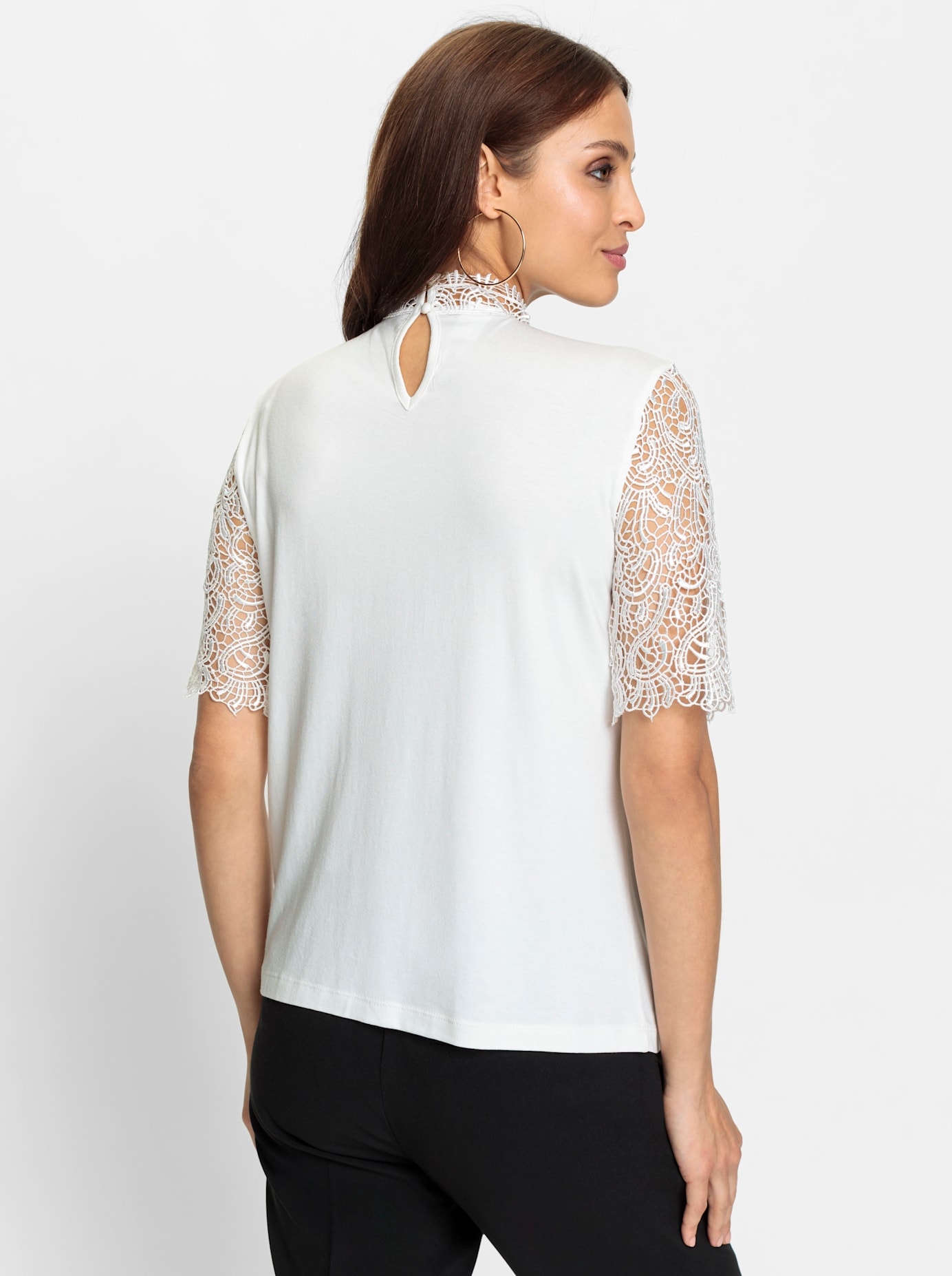 Lady Spitzenshirt »Spitzen-Shirt«, (1 tlg.)