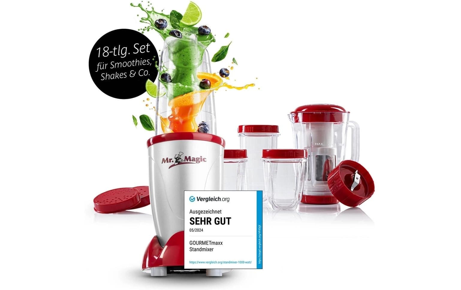 GOURMETmaxx Machine à smoothie »Mr. Magic« 400 W