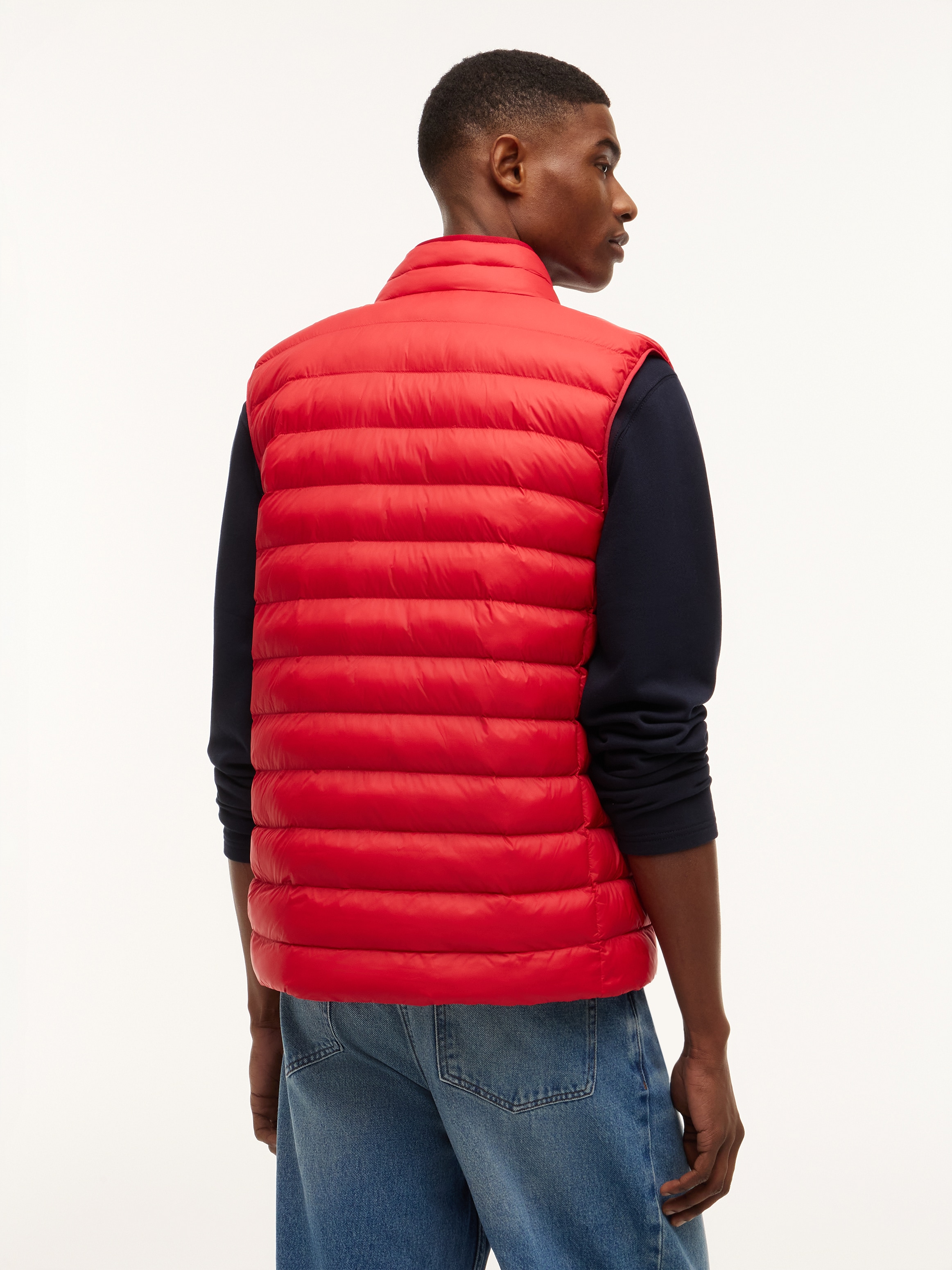 Tommy Hilfiger Gilet matelassé »PACKABLE RECYCLED VEST« avec broderie du logo