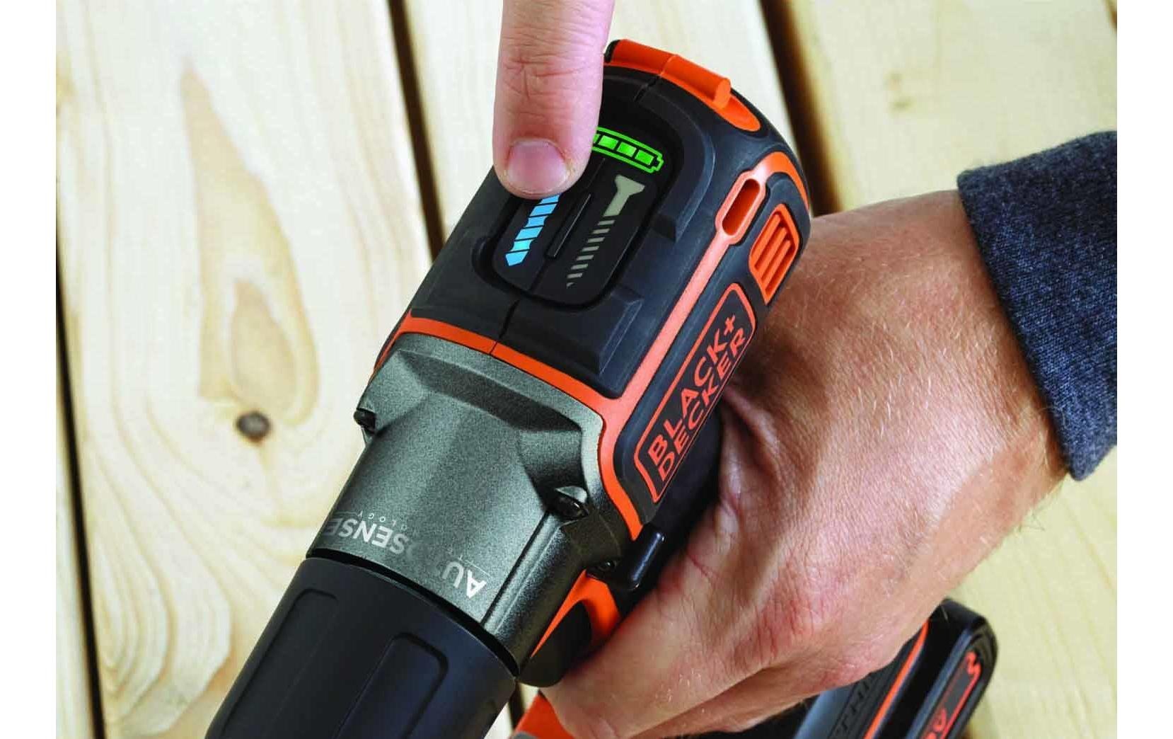 Black + Decker Akku-Bohrschrauber »ASD18K Autosense«, Schnellspannborhfutter