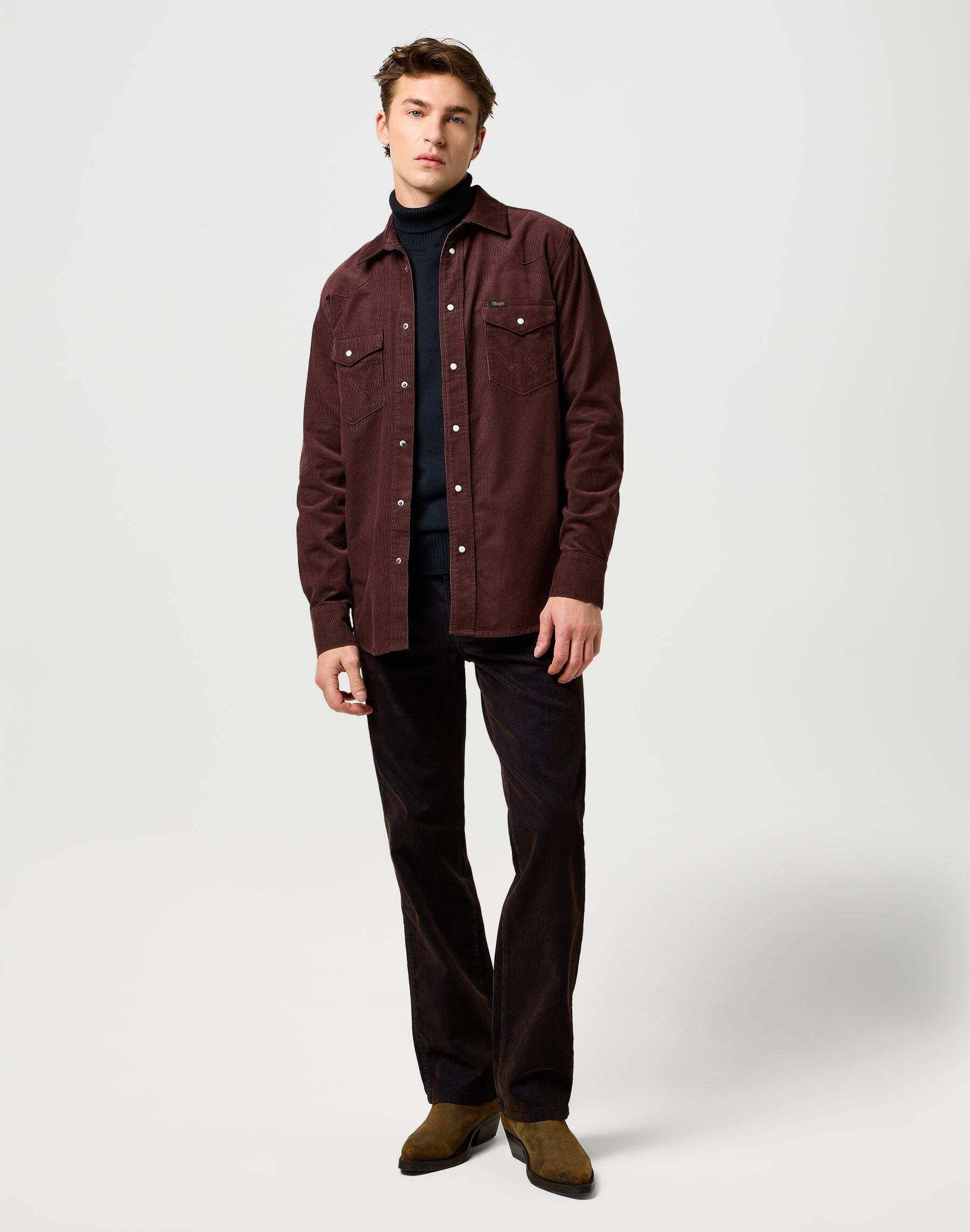 Wrangler Langarmhemd »WRANGLER Langarmhemd Western Cord Shirt«