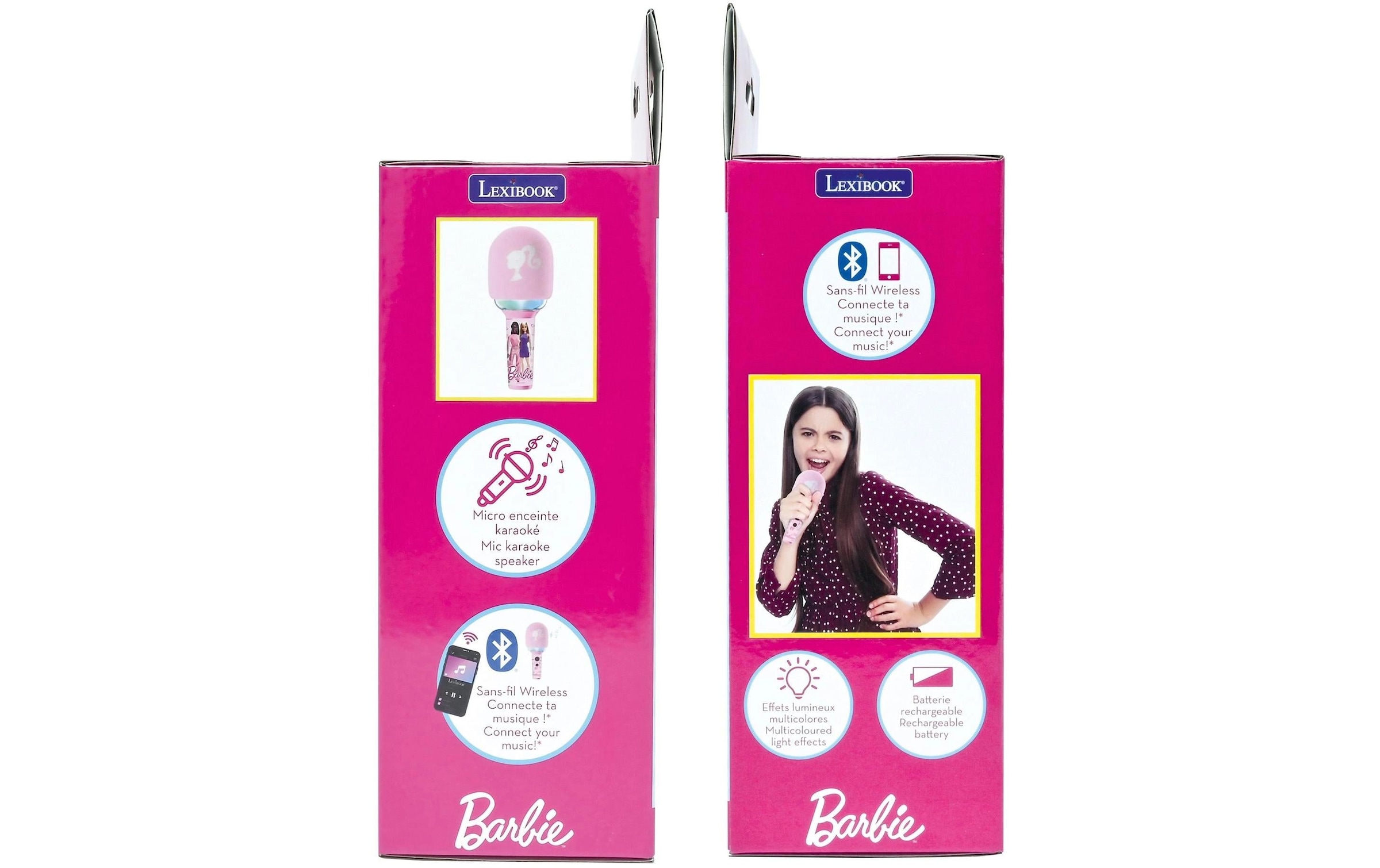 Lexibook® Mikrofon »Karaoke Bluetooth-/Wireless-Mikrofon Barbie«