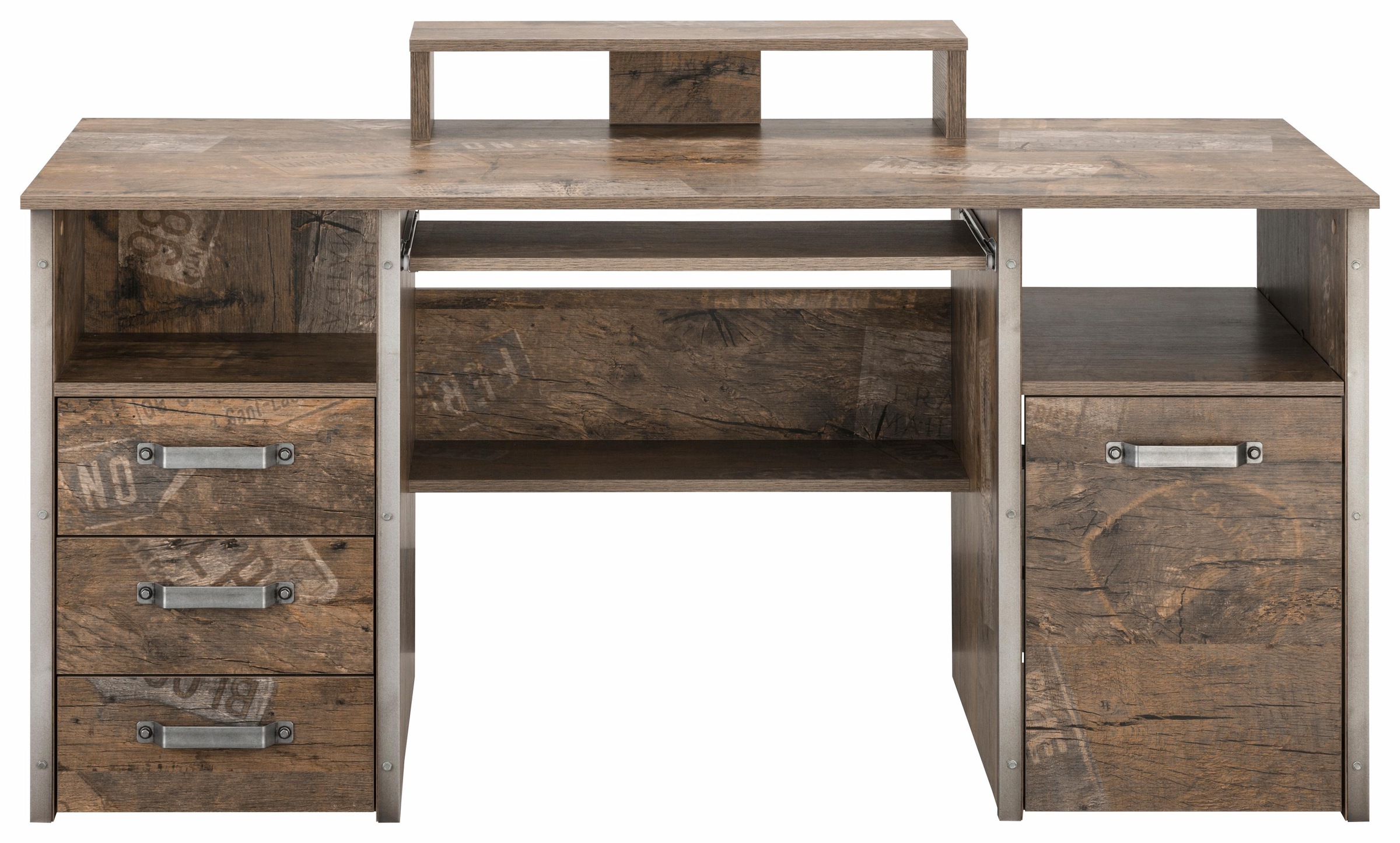 Image of Schildmeyer Schreibtisch »Harkon«, mit Griffen und Winkeln in Stahl-Design bei Ackermann Versand Schweiz