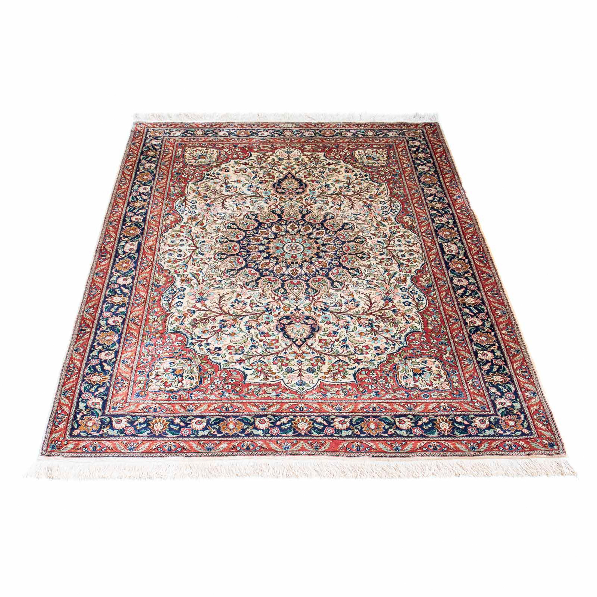 Image of morgenland Orientteppich »Perser - Ghom - 155 x 104 cm - beige«, rechteckig, 10 mm Höhe, Wohnzimmer, Handgeknüpft, Einzelstück mit Zertifikat bei Ackermann Versand Schweiz