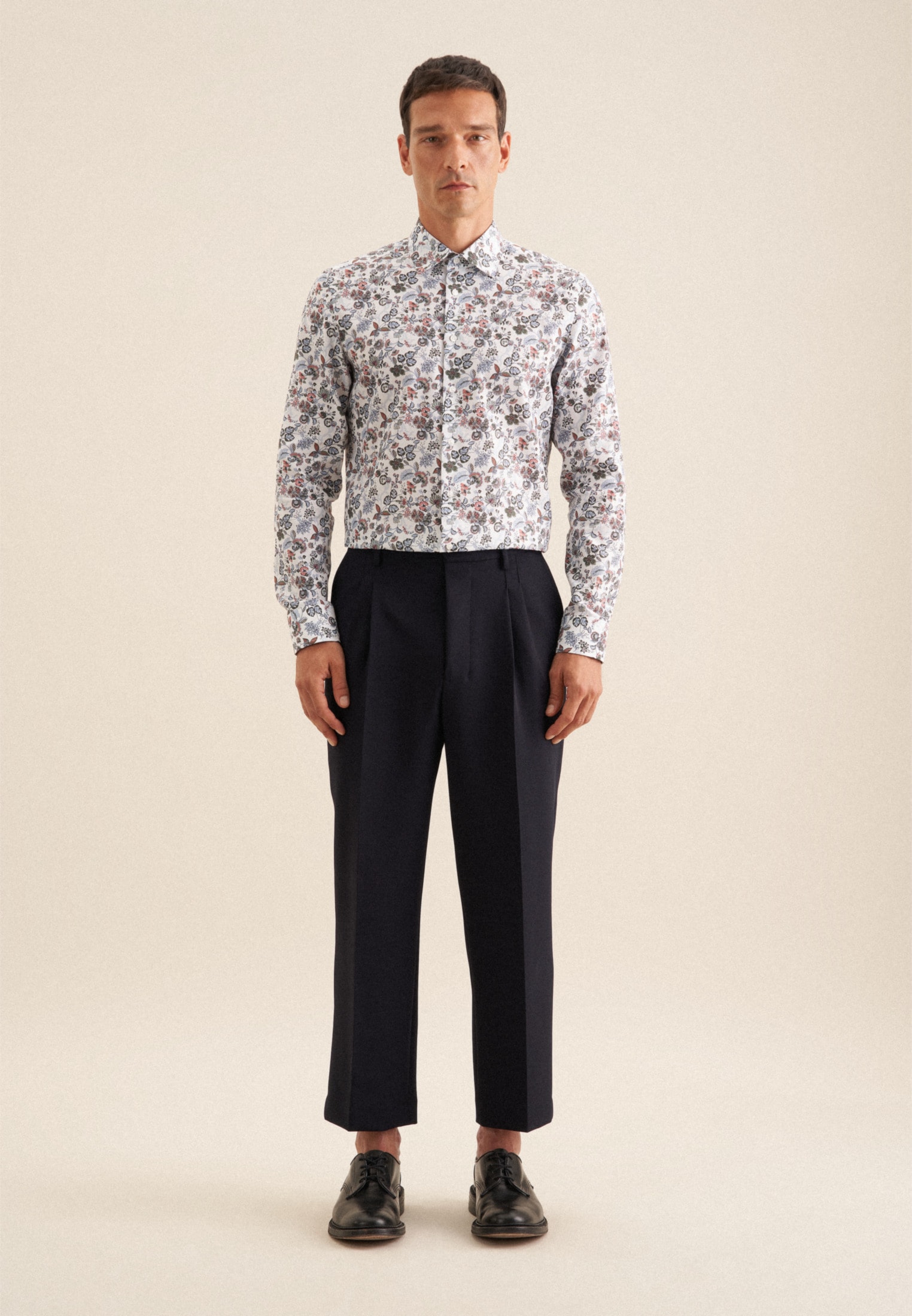 seidensticker Chemise d'affaires »Slim« Slim 1/1 Kentkragen Druck