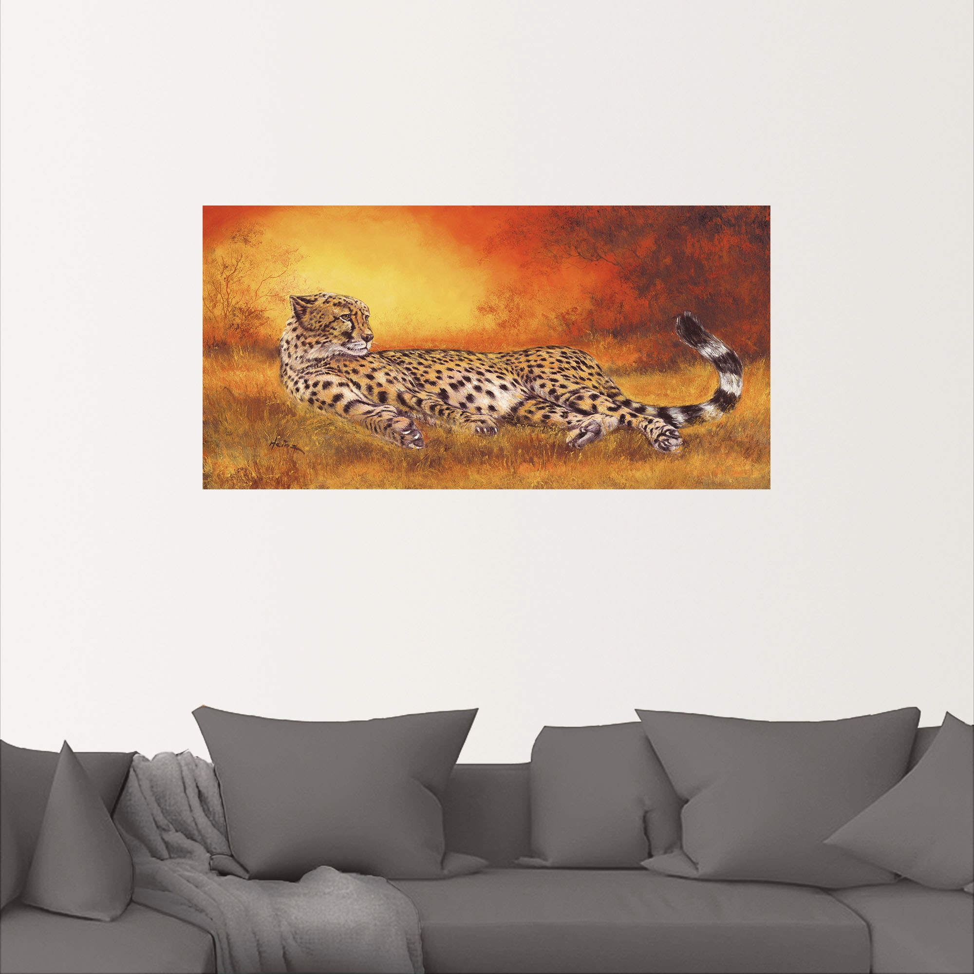 günstig (1 »Gepard«, Geparden St.) Bilder, Artland Wandbild kaufen