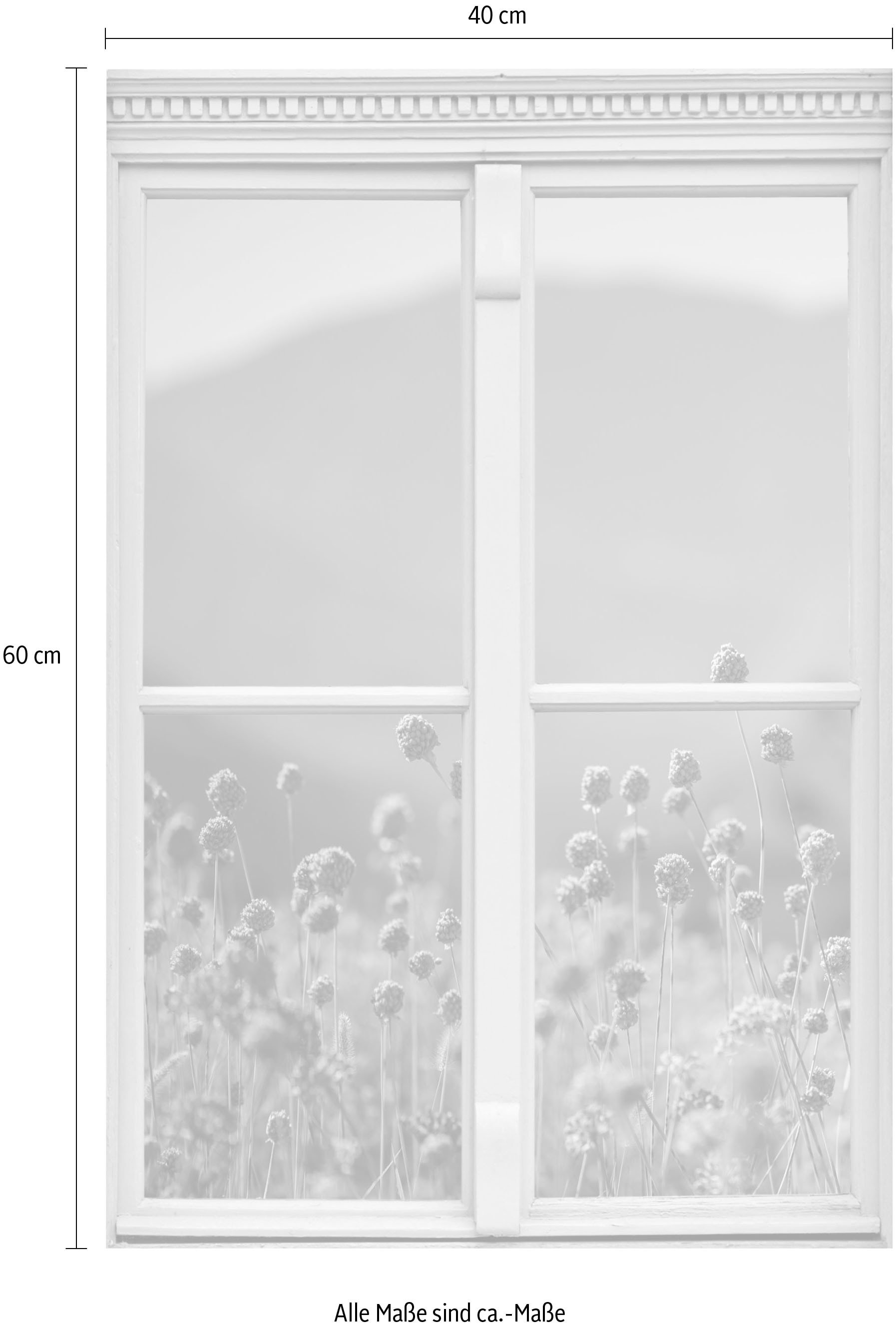 queence Wandsticker »Planzen«, Wandsticker, Wandbild, selbstklebend, 3D, Fenster