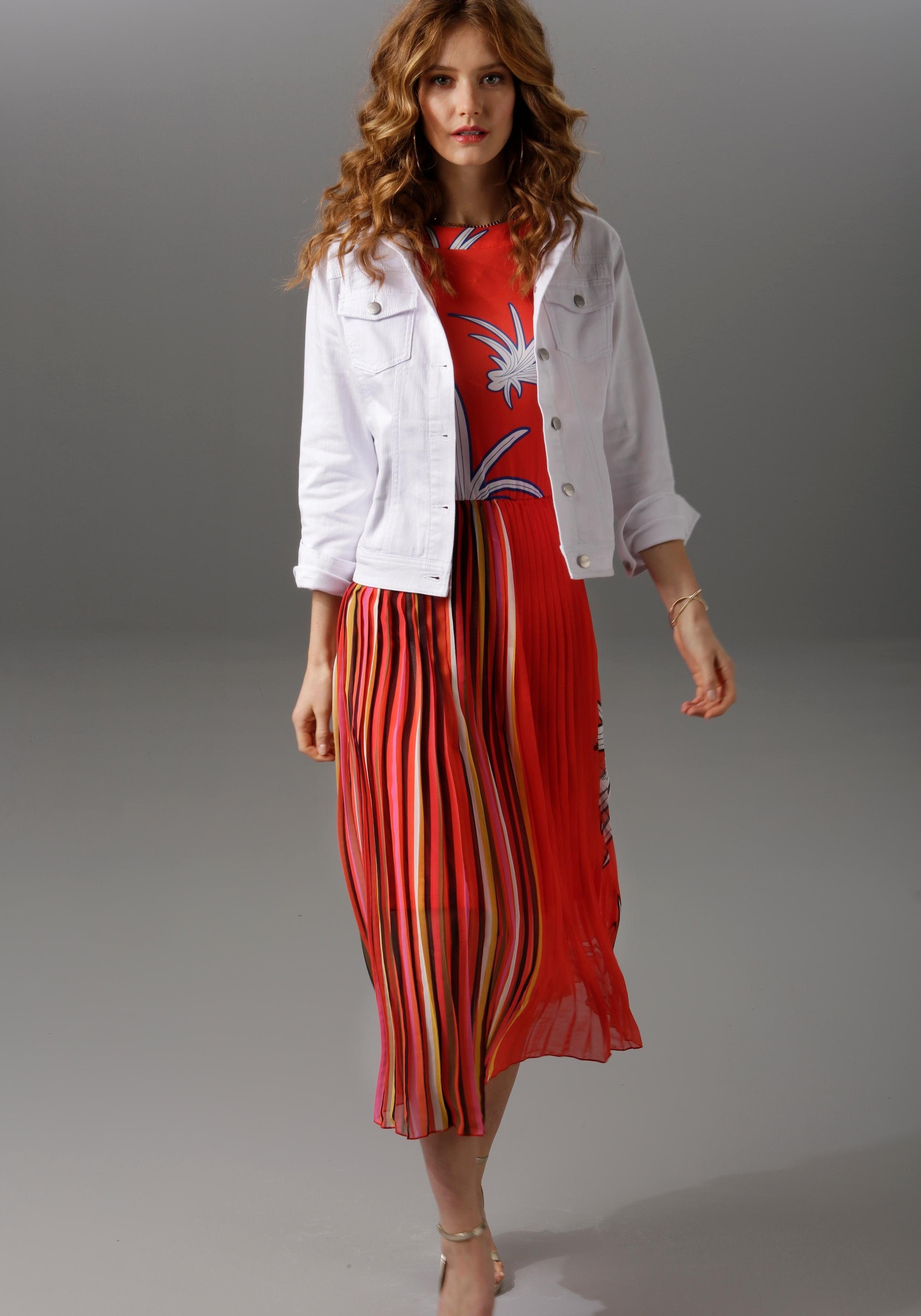 Aniston CASUAL Jeansjacke, Pastell in auf zartem versandkostenfrei