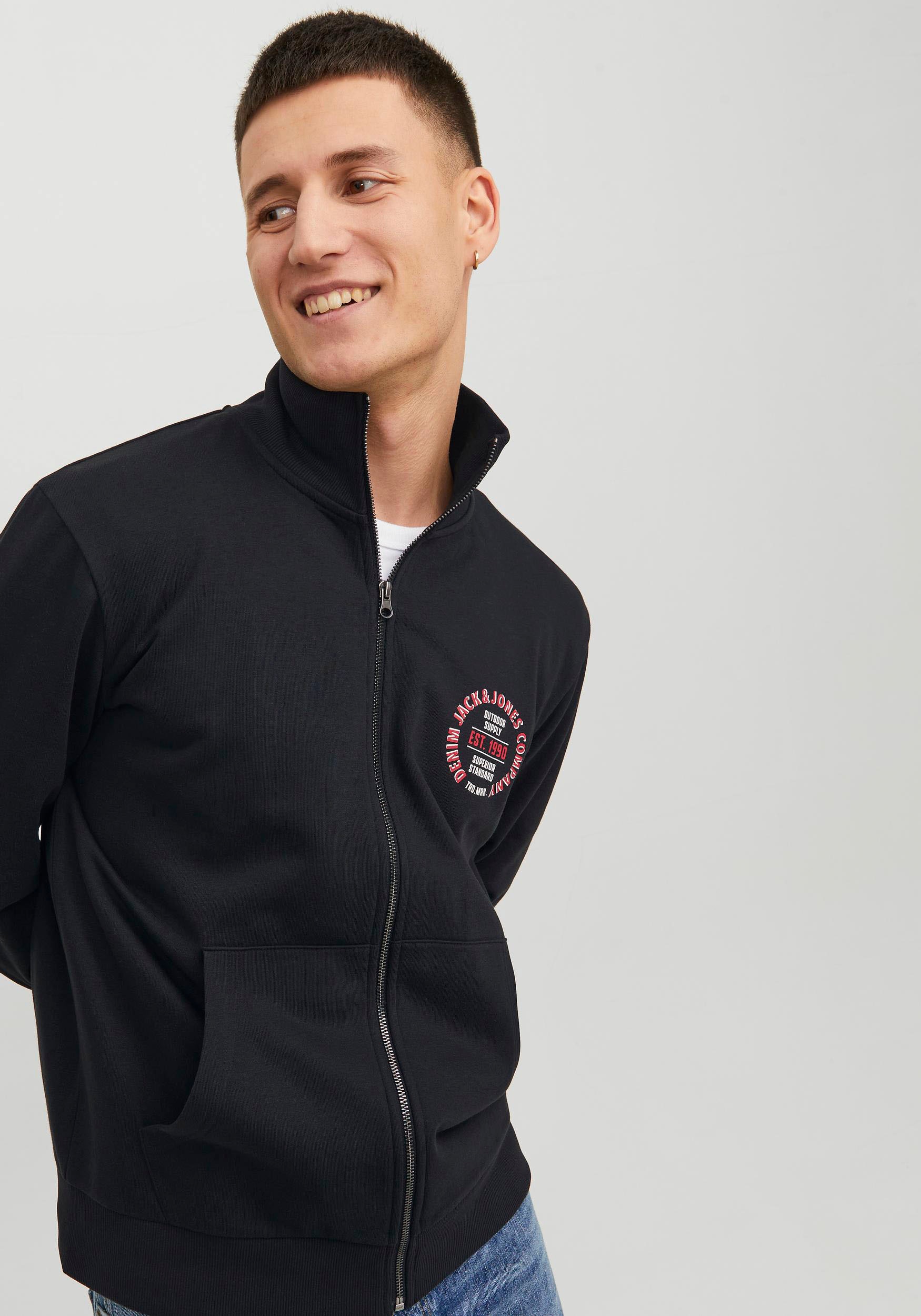 Jack & Jones Sweatjacke »JJ JJANDY SWEAT ZIP HIGH NECK«