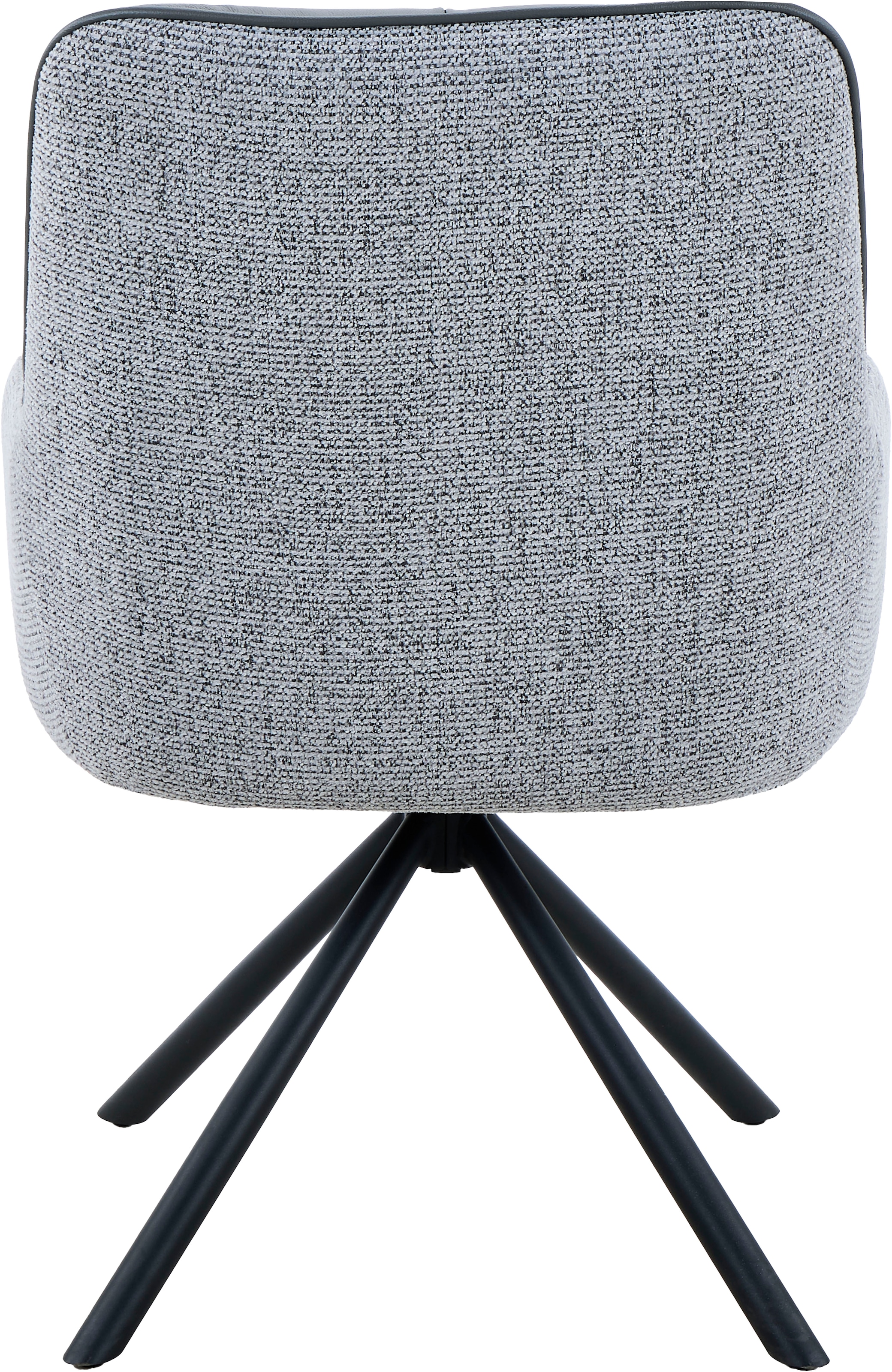 HELA Chaise avec accoudoirs »FARO« () 1 cuis360° drehbar, Materialkombi, Echtleder, Armlehnen