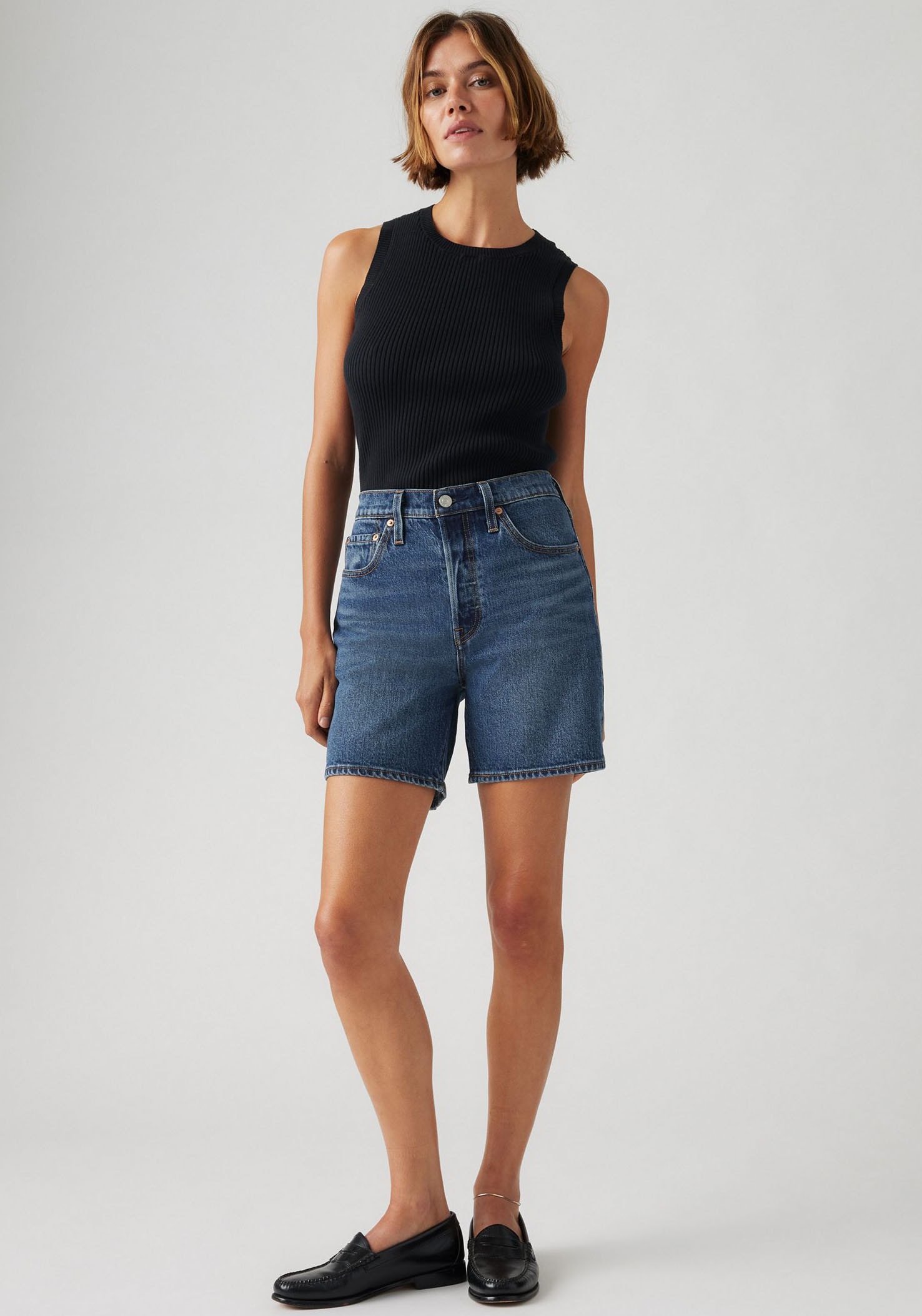 Levi's® Shorts »501MID THIGH SH«, Denim/Jeans in Baumwollqualität